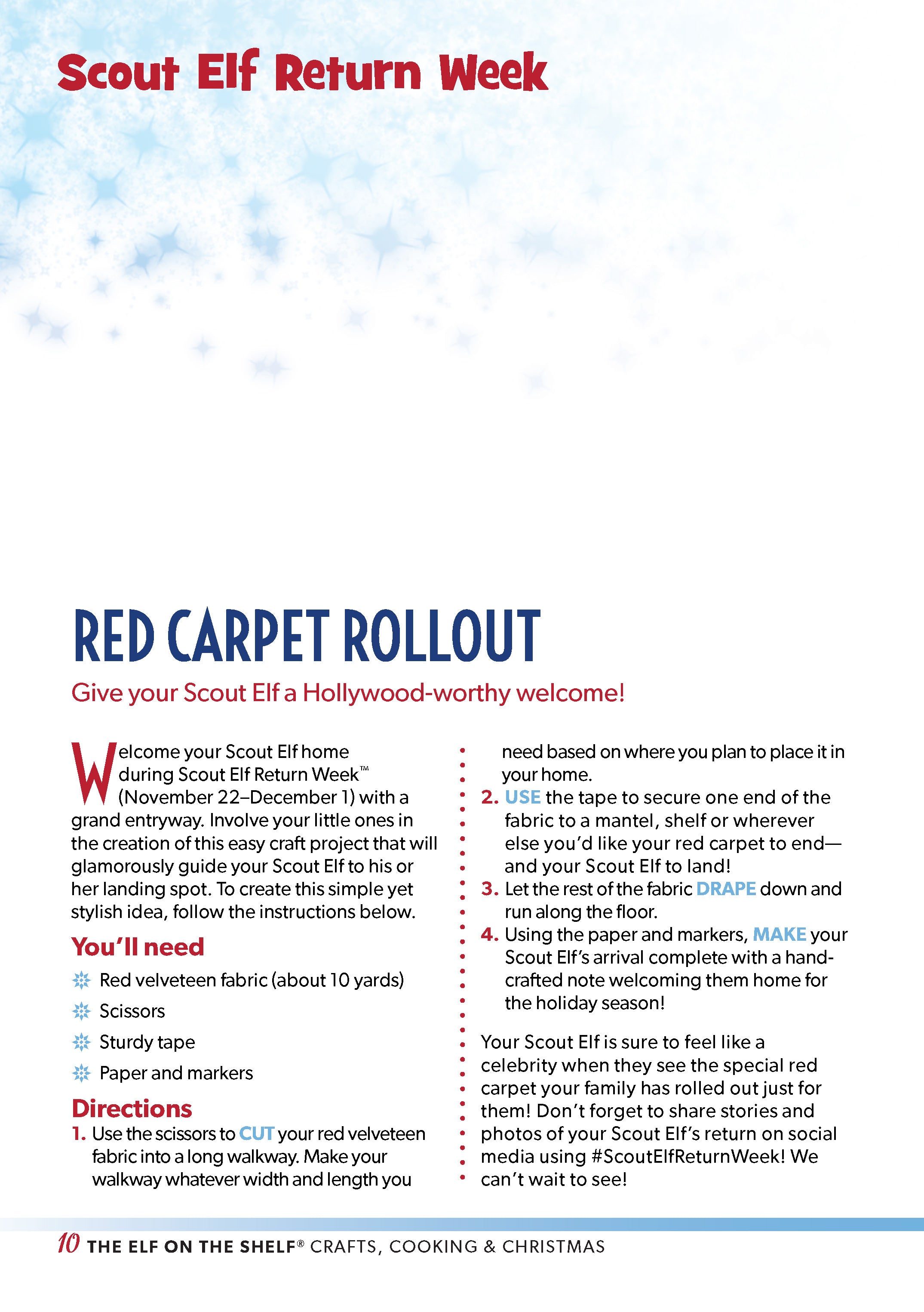 The Elf On The Shelf - Crafts, Cooking & Christmas: 44 Activities & Recipes, Mom's Guide, Weekly Scout Elf Ideas, Kids DIY Crafts, Party Planning, No-Bake Santa Hats, Holiday Cookies, Family & Q&A!