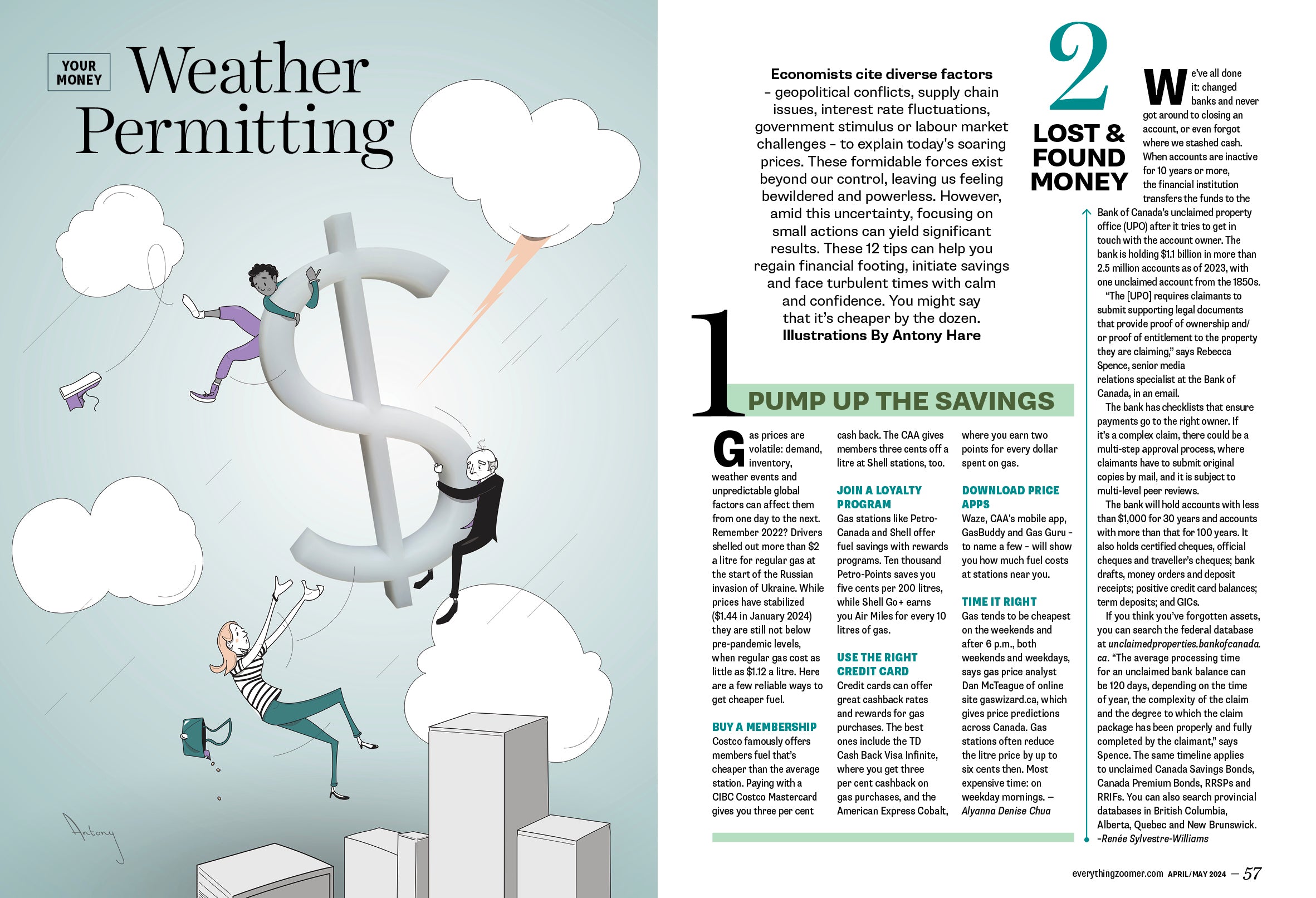 Zoomer Magazine - Spring 2024: King Charles III First Year On Throne, Royal Family, Seniors Minister Seamus O'Regan On Aging With Dignity, Money-Saving Tips, Moses' Last Word, Big Tech, Travel & More!