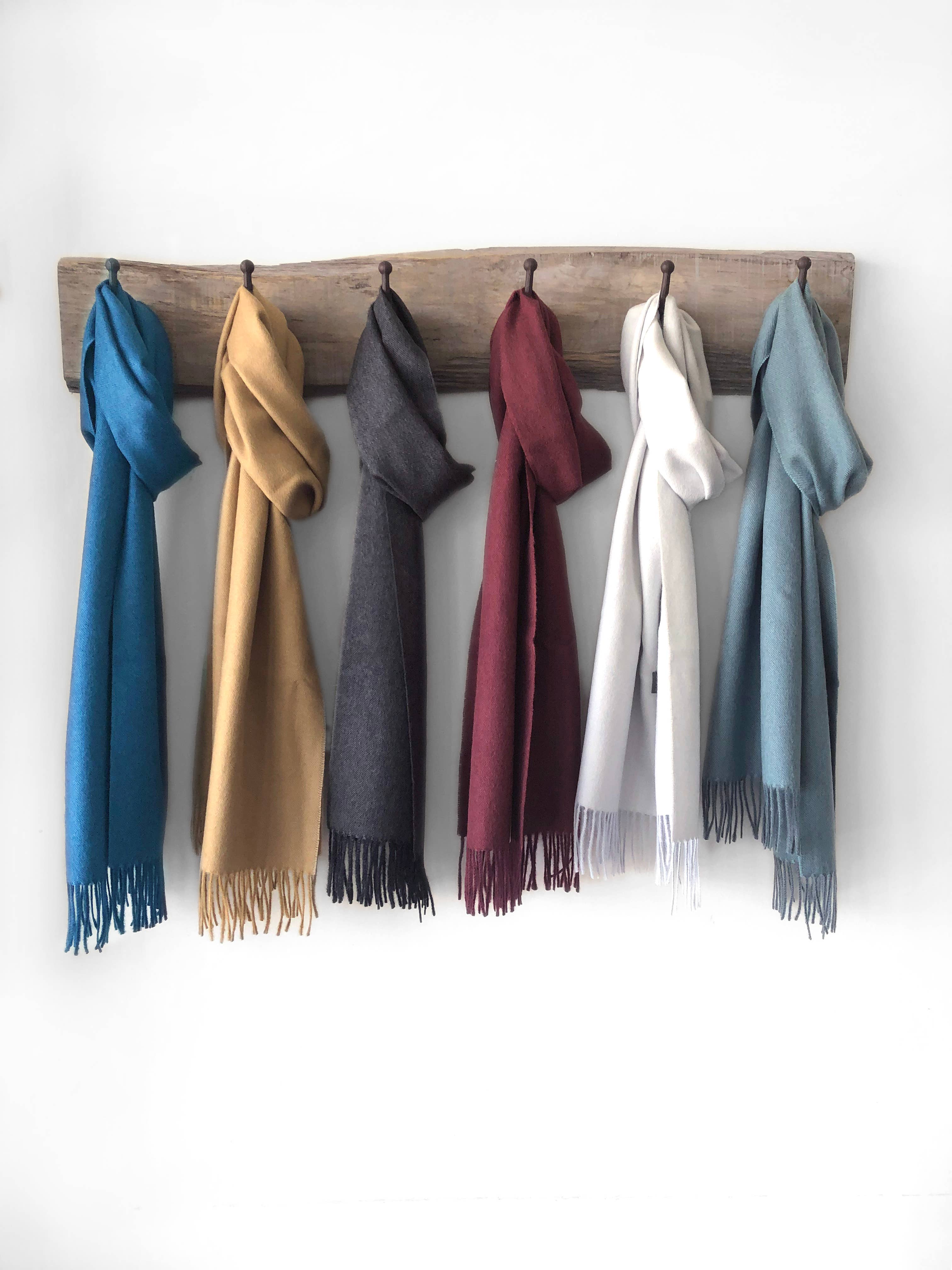 100% Baby Alpaca Scarf - Blue Jean