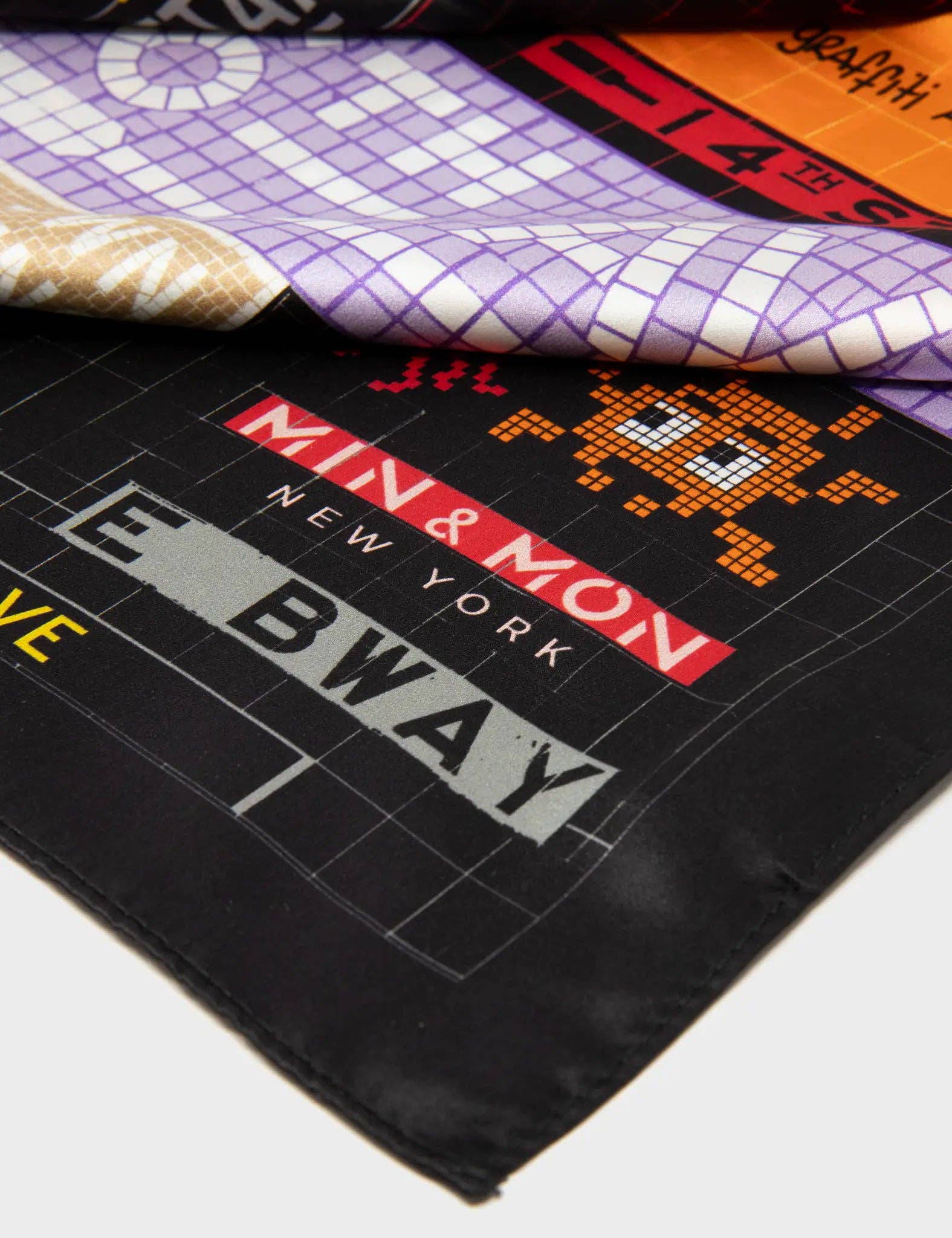 Black Silk Scarf - Subway Stories