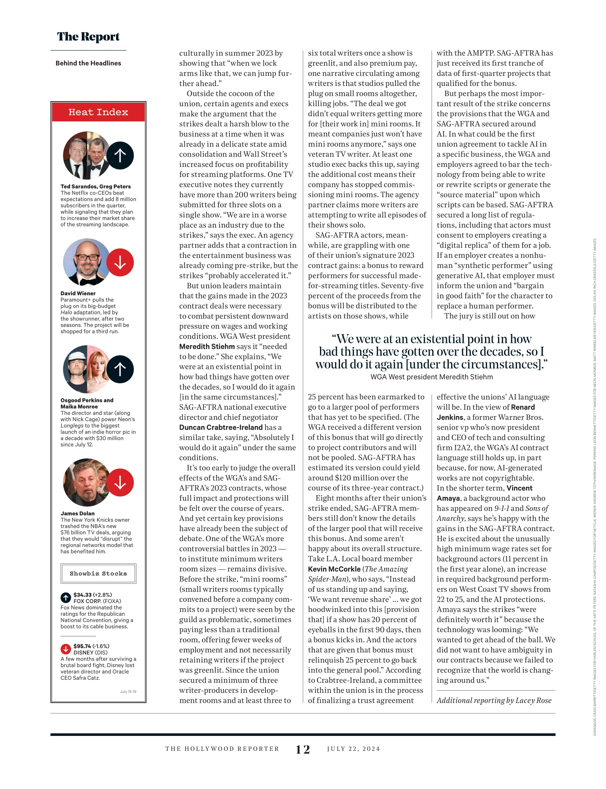 The Hollywood Reporter - 24.07.22 Edition: Hollywood A Year After The Strikes, Disney's Hack Attack Fallout, The Trauma And Tragedy Of Euphoria & More!