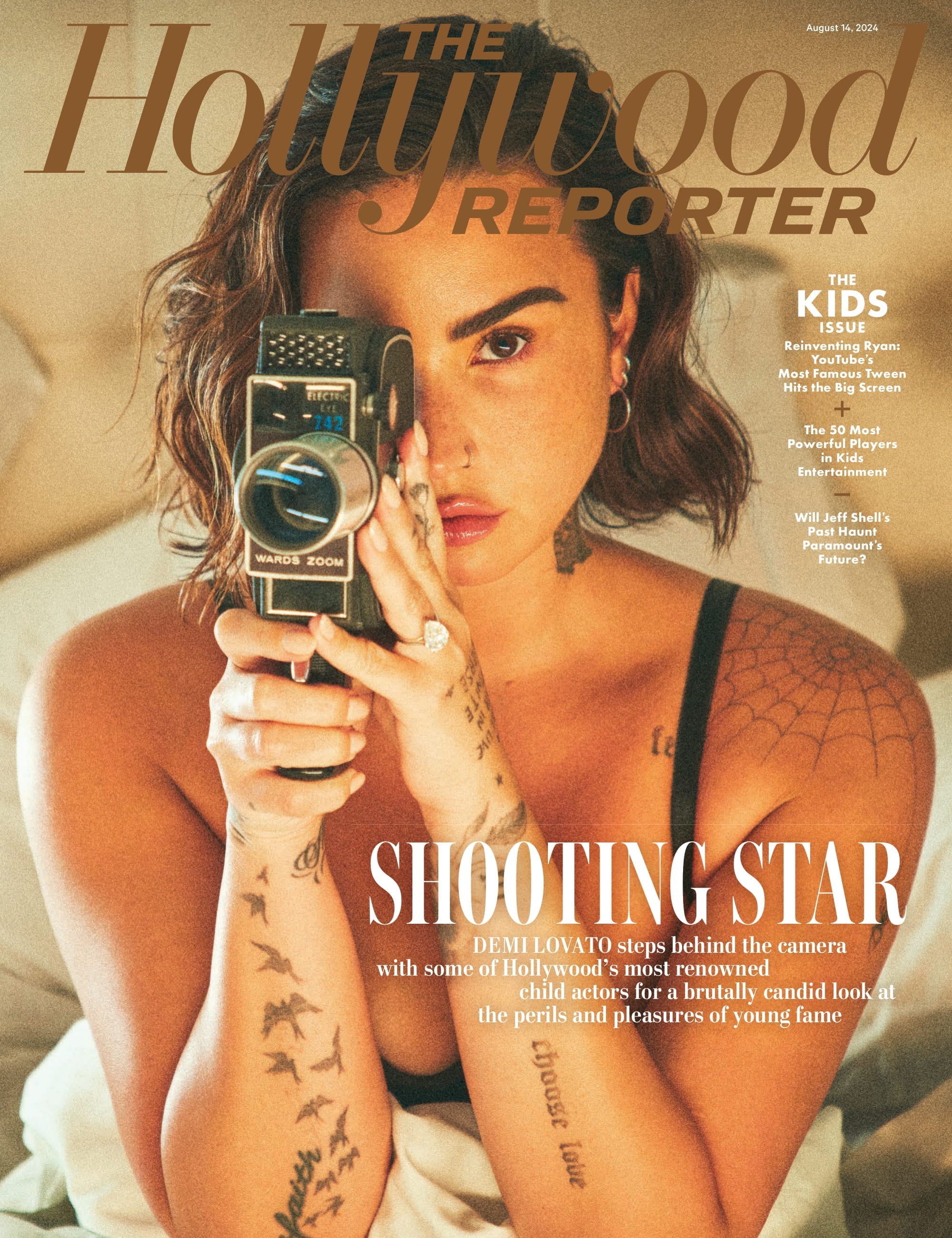 The Hollywood Reporter - 24.08.14 Edition: Demi Lovato Steps Behind The Camera For Brutally Candid Look At Young Fame, 50 Most Powerful Players In Kids Entertainment & Carol Burnett Talk Palm Royale!