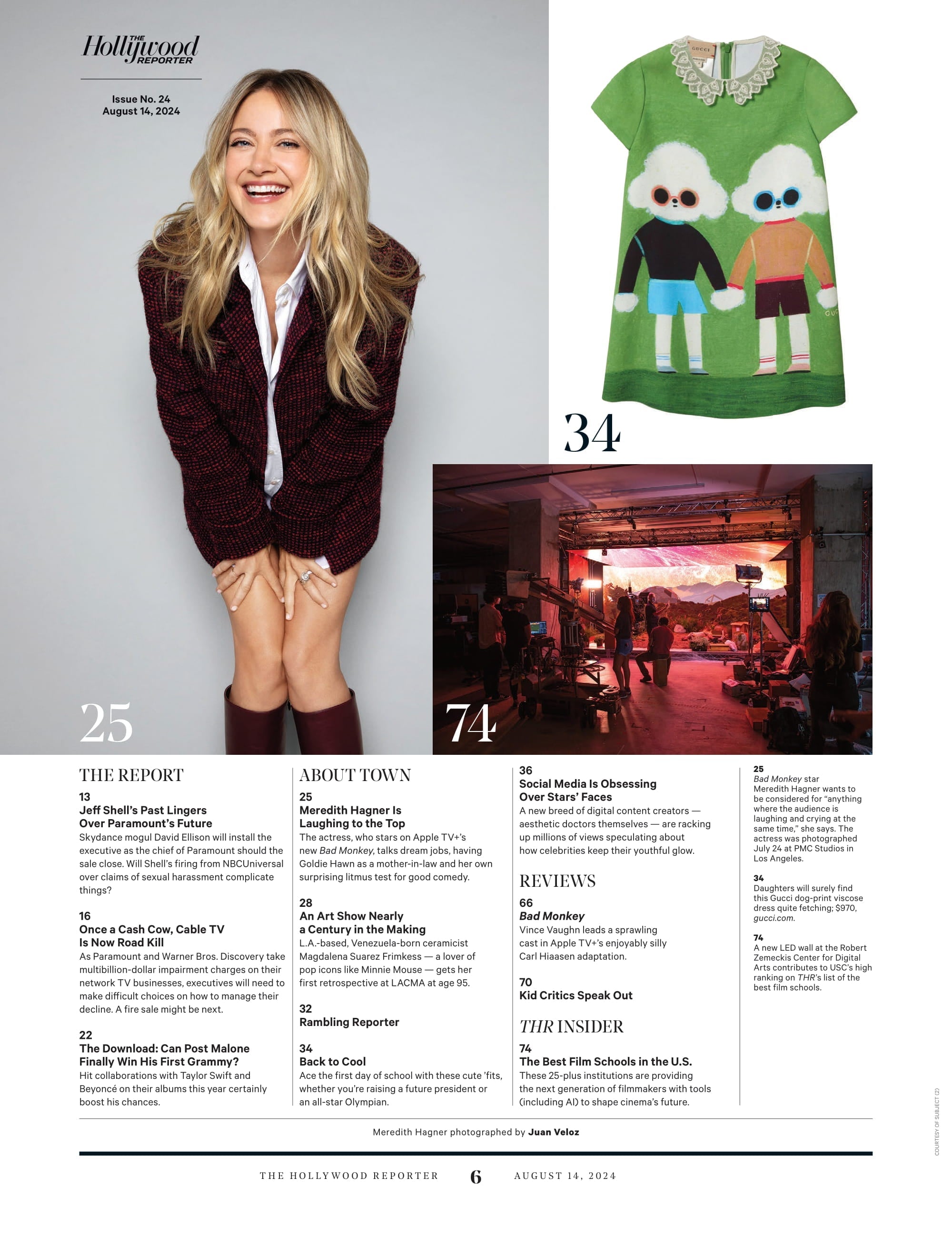 The Hollywood Reporter - 24.08.14 Edition: Demi Lovato Steps Behind The Camera For Brutally Candid Look At Young Fame, 50 Most Powerful Players In Kids Entertainment & Carol Burnett Talk Palm Royale!