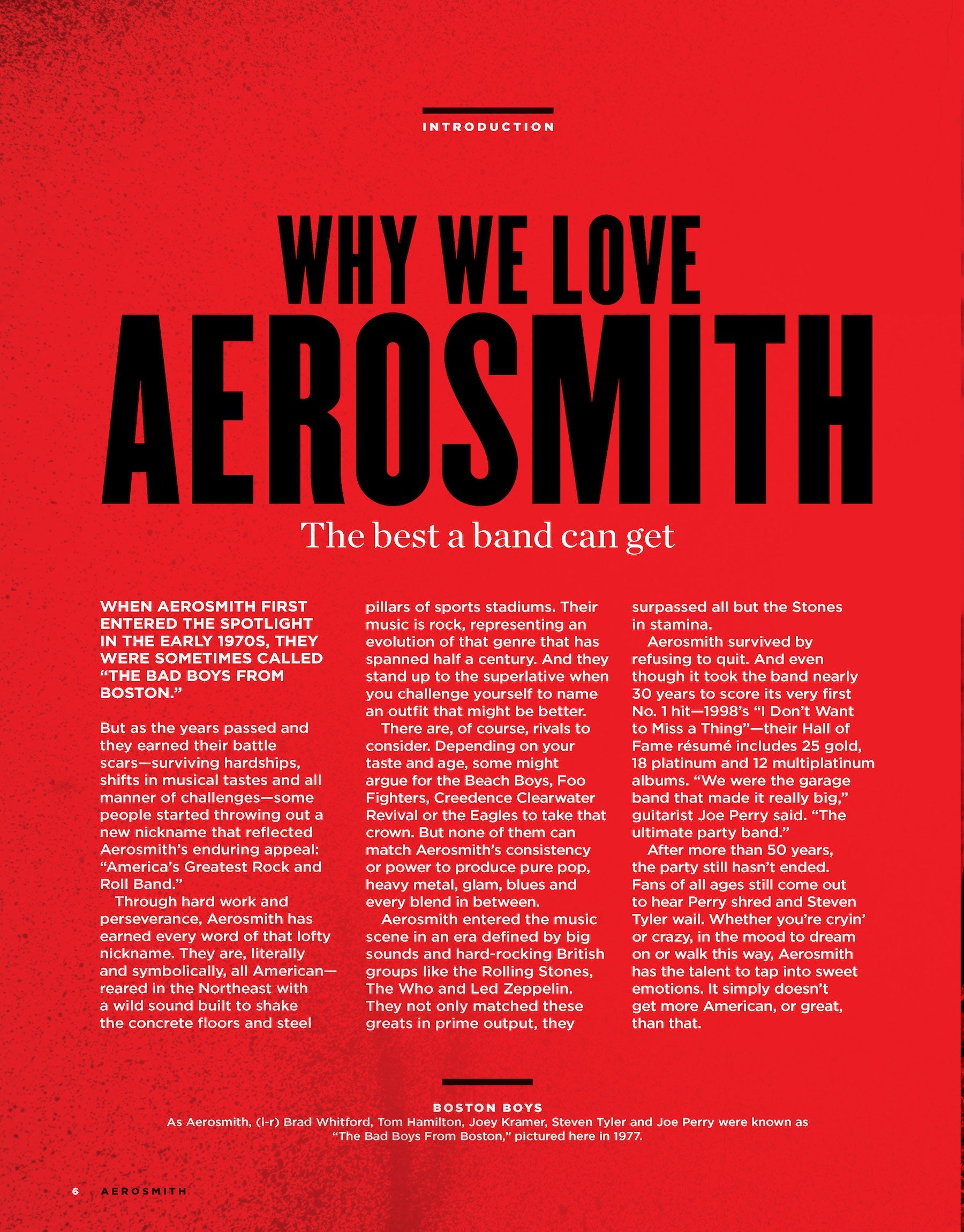 Aerosmith - The Story: American Band Evolution, Boston Legends, Steven Tyler, Joe Perry, Joey Kramer, Tom Hamilton, Brad Whitford, Toys In The Attic, Dream On, Bad Boys, Farewell Tour, Rock & Roll!
