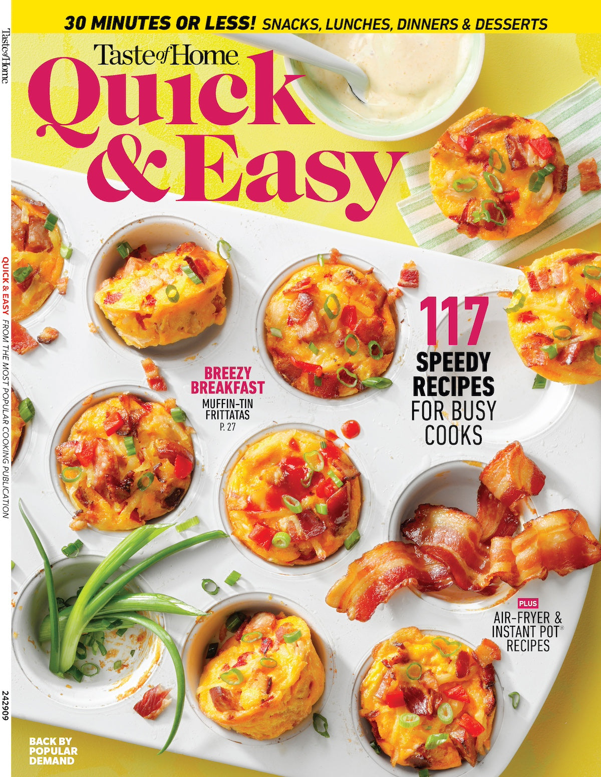 Taste Of Home - Quick & Easy: 117 Speedy Recipes, 30 Minutes Or Less, 5-Ingredient Dishes, Make-Ahead Solutions, Slow Cooker, Air-Fryer, Instant Pot, Breakfast, Lunch, Dinner, Dessert, Snacks & More!
