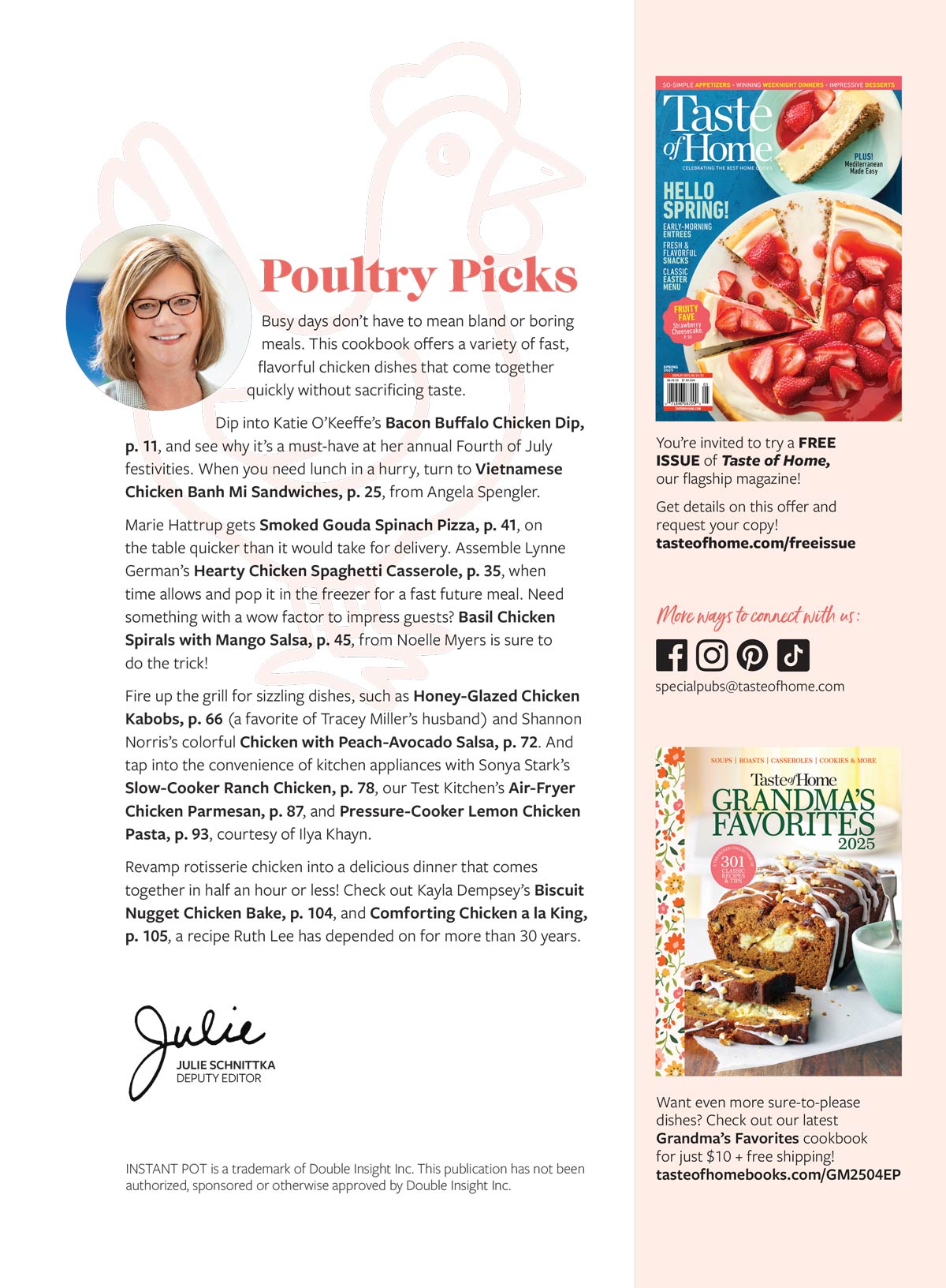 Taste of Home - Simply Chicken: 108 Budget-Friendly Recipes, Mouth Watering Dishes, One-Pot Meals, Slow Cooker Dinners, Casseroles, Rotisserie Favorites, Marry Me Pasta, Wings & More!