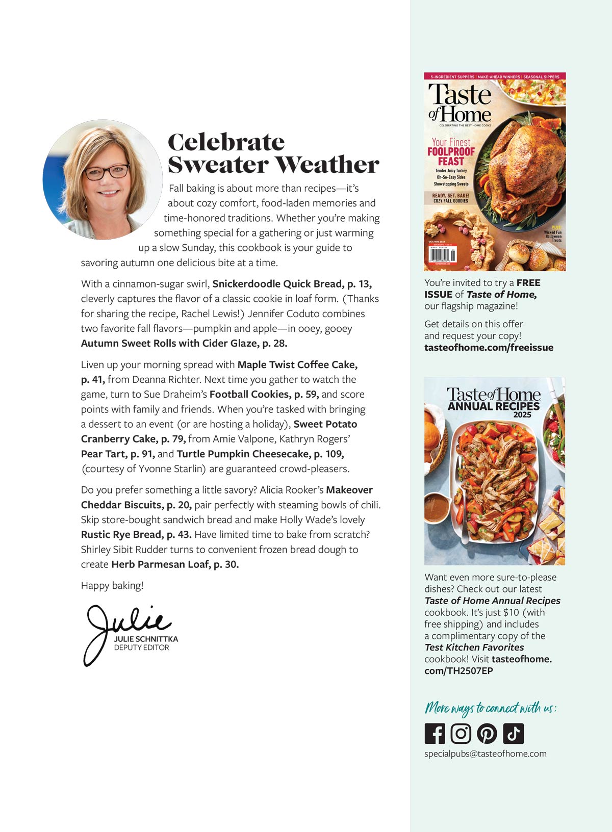 Taste of Home - Fall Baking: 102 Cozy Recipes Of Autumn's Best Baked Goodies, Breads, Cakes & Cookies, Test Kitchen Secrets, Quick & Easy Tips, Elevate Seasonal Treats & More!