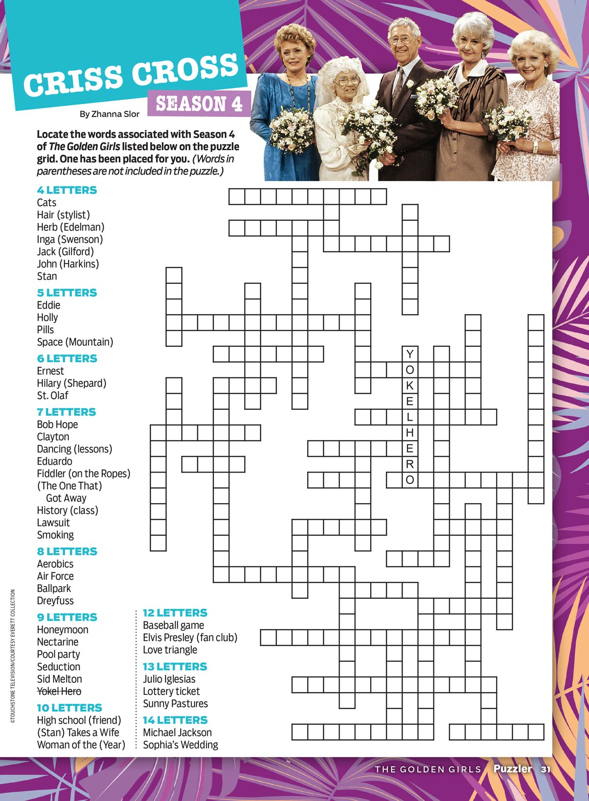 TV Guide - The Golden Girls Puzzler: Celebrate The 40th Anniversary, Fun Games Packed With Crosswords, Trivia, Word Sudoku, Missing Letters, Spot The Difference, Word Searches, Brain Teasers & More!