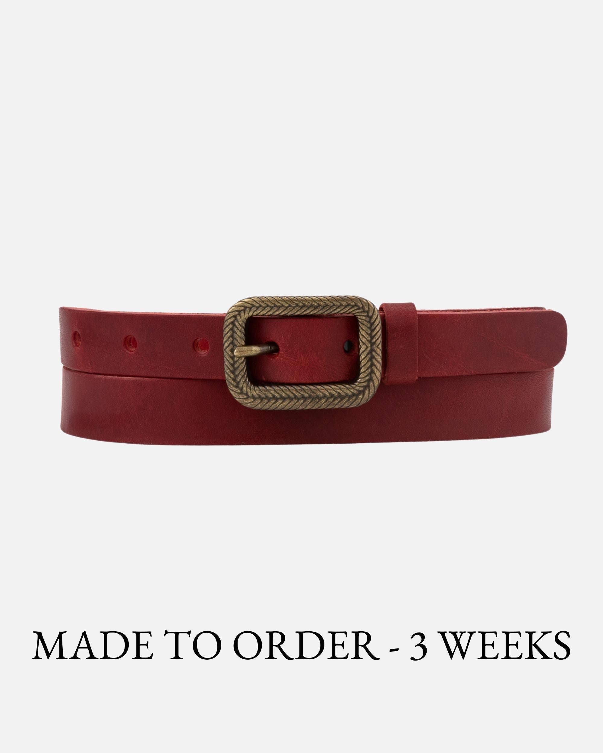 MADE TO ORDER Chelsy | Vintage Skinny Leather Belt