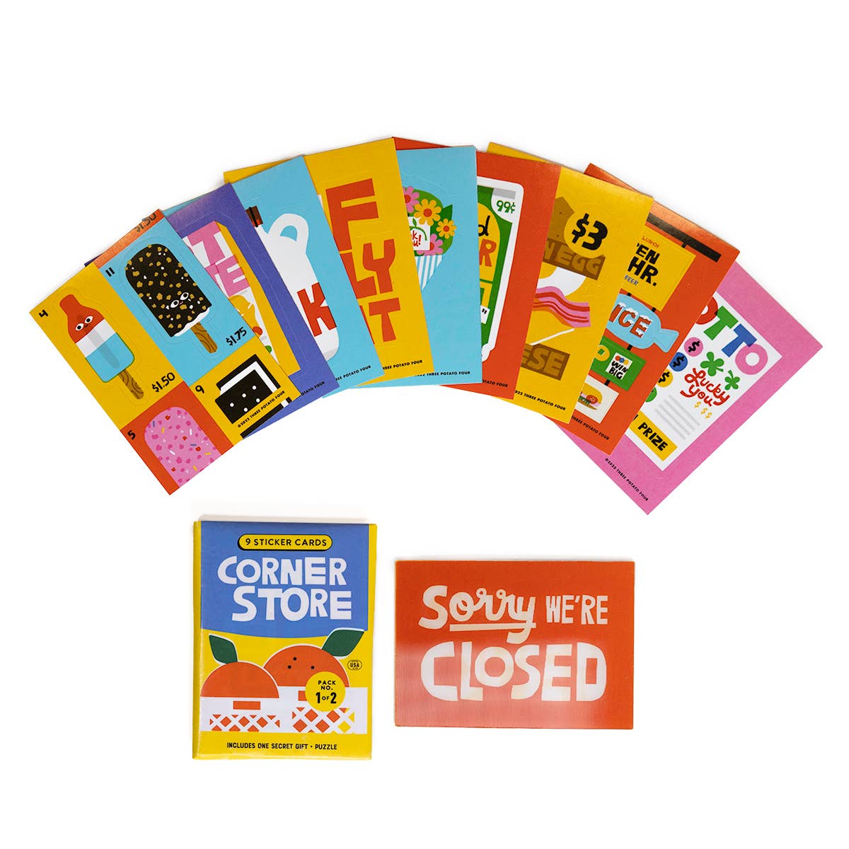 Corner Store Sticker Card Packs Retail Box (24 Packs)
