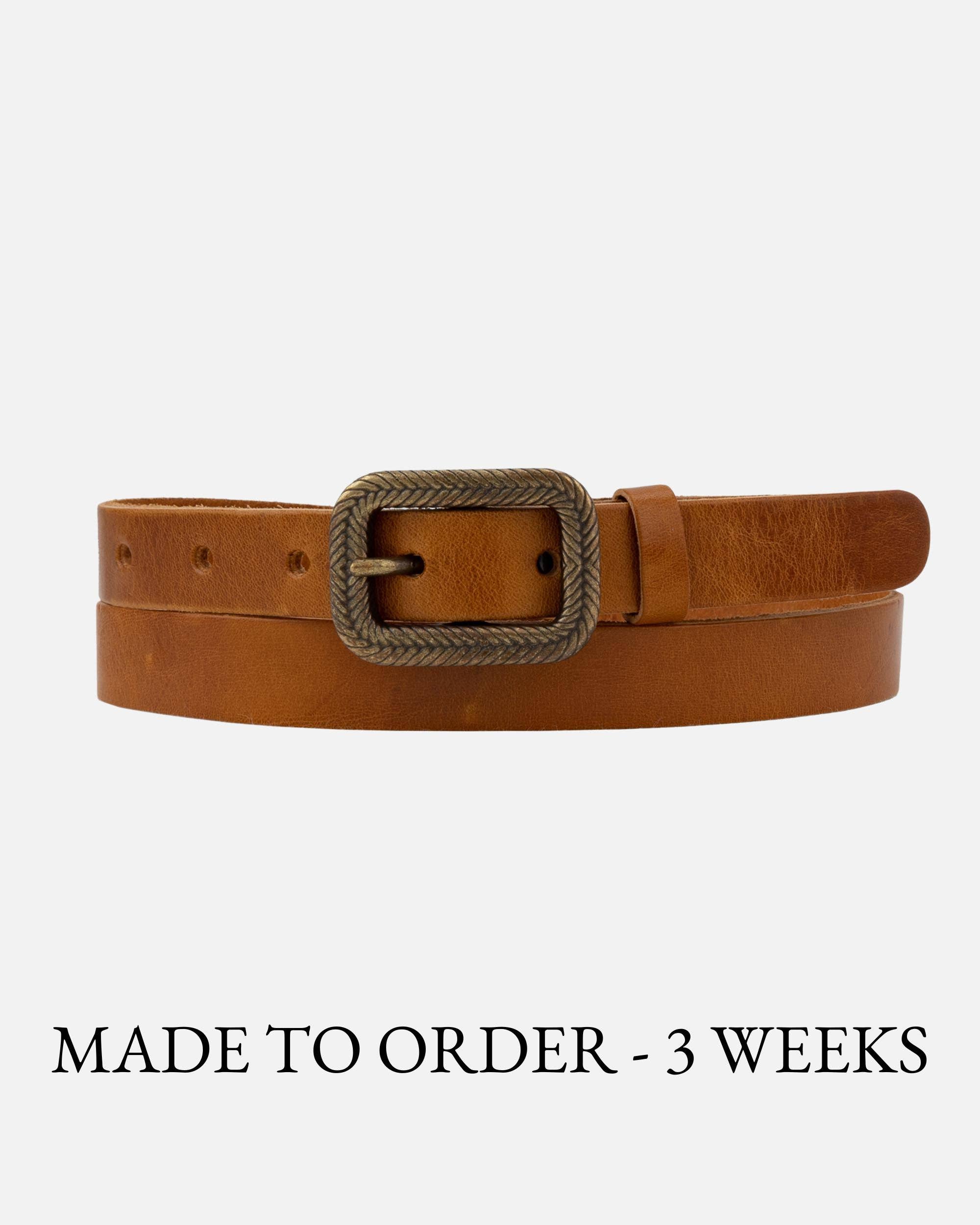 MADE TO ORDER Chelsy | Vintage Skinny Leather Belt