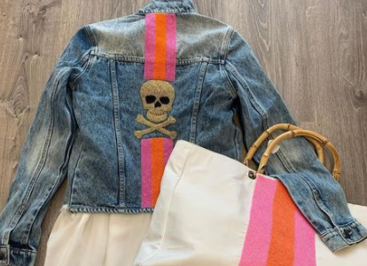 DJ DK Skull 1123 Pink/ Orange/ Gold