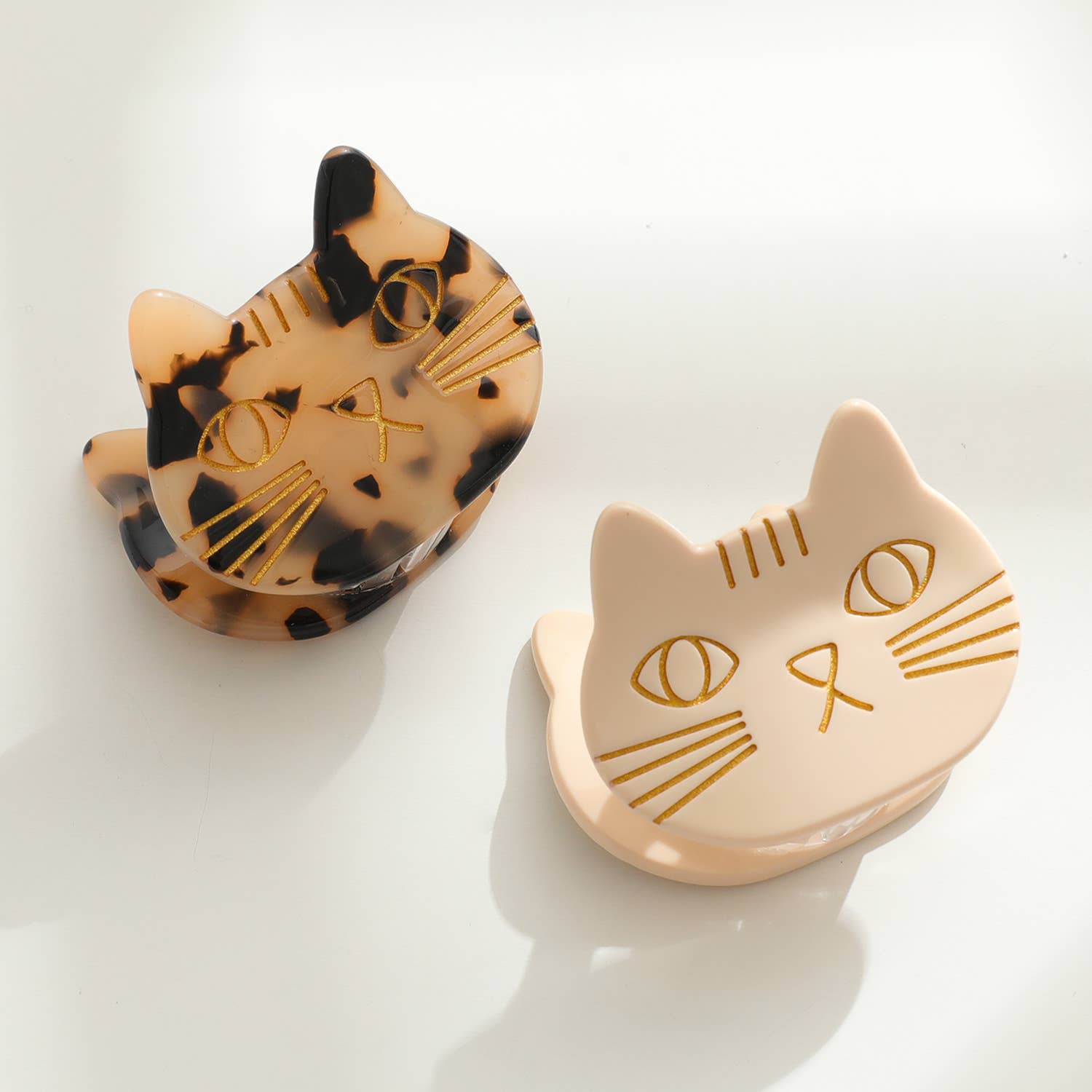 Ginger | Small Cat Face Claw Clip