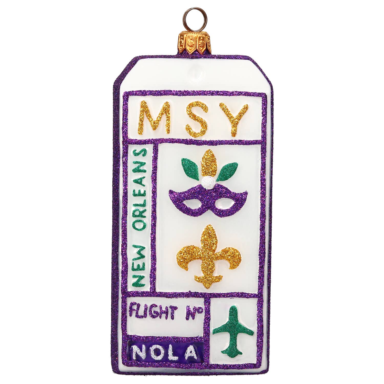 New Orleans Luggage Tag Ornament