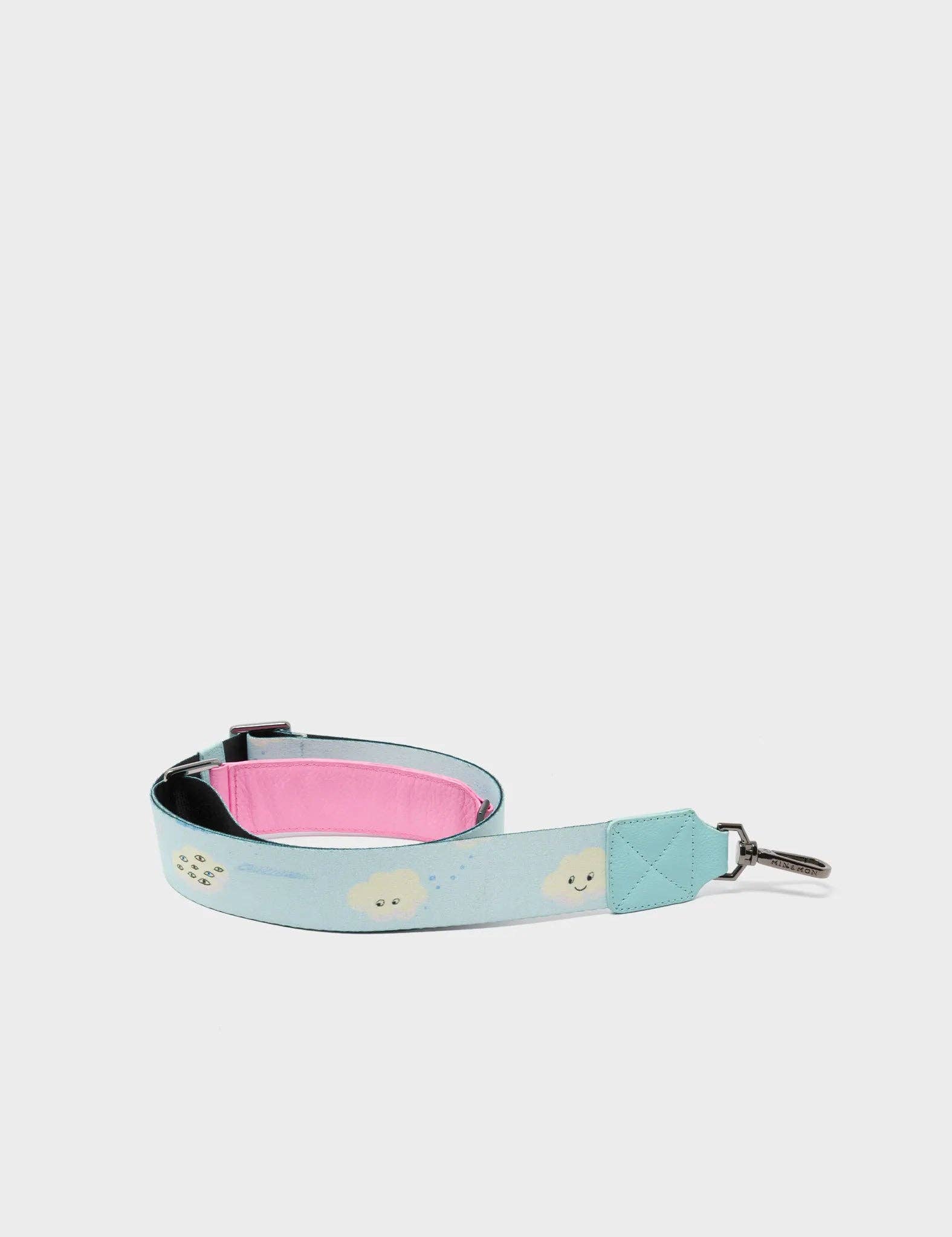 Detachable Water Ballet Blue Nylon Strap - Happy Clouds