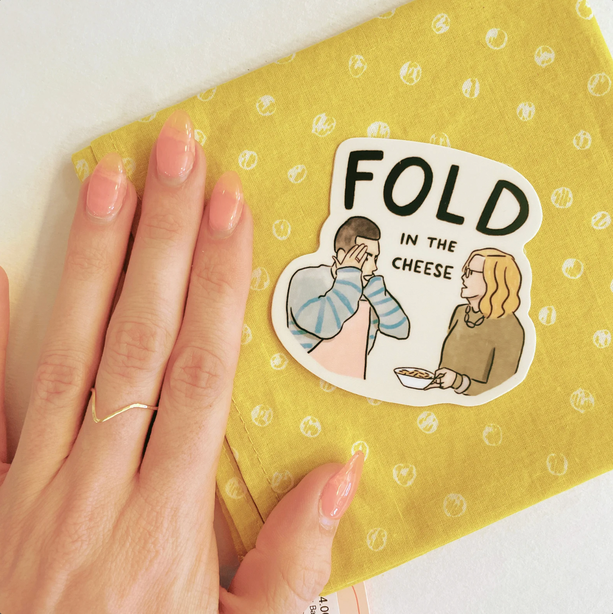 Fold In The Cheese Vinyl Sticker