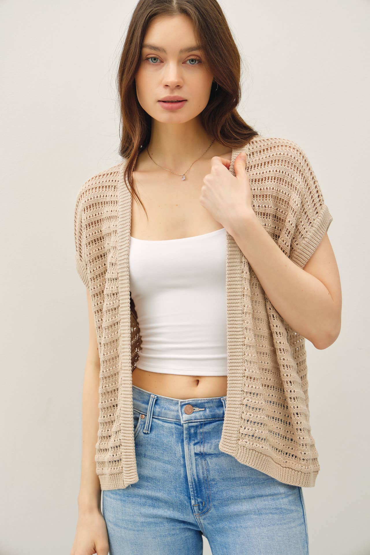 CROCHET OPEN CARDIGAN