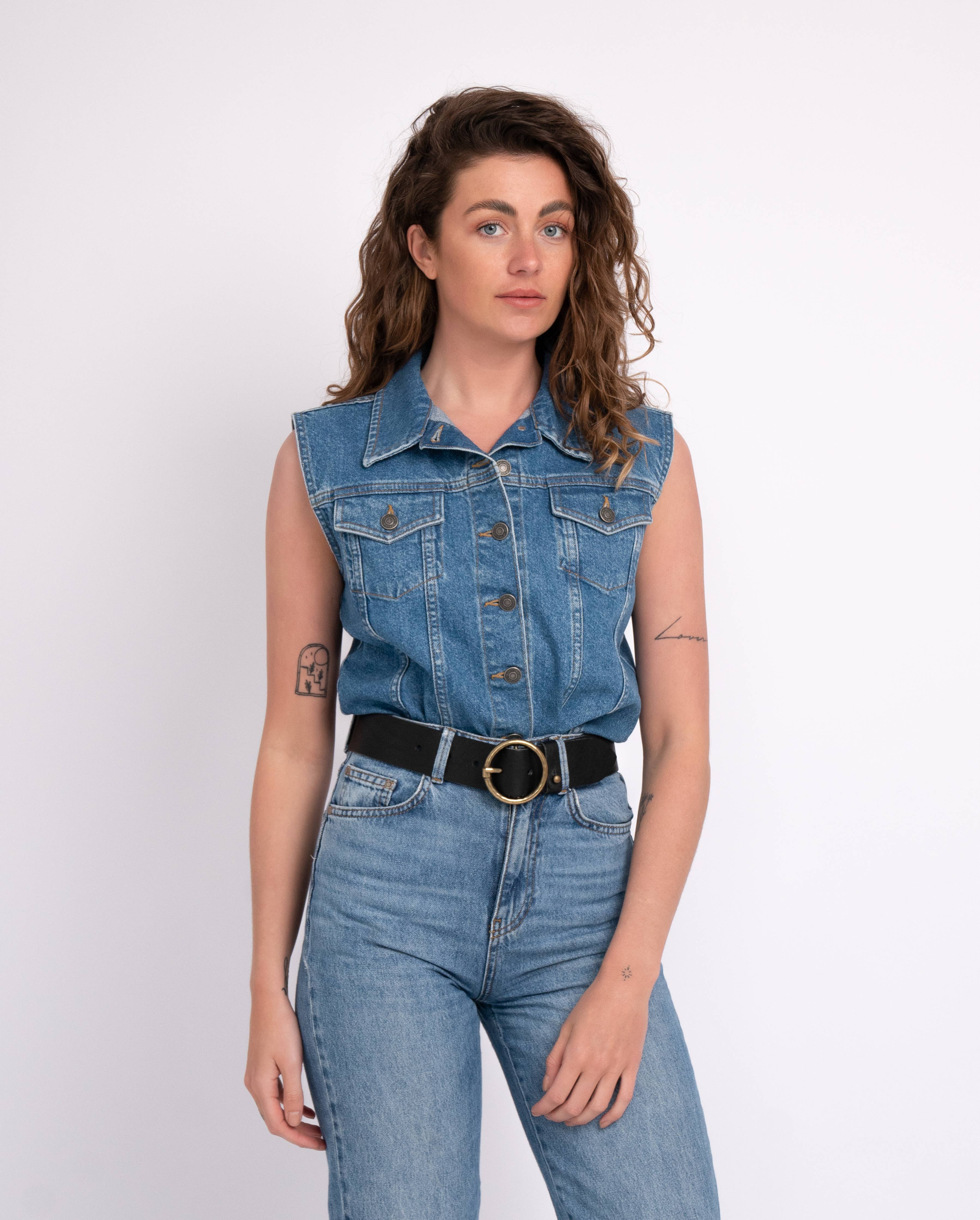 Pip 2.0 | Vintage Full-Grain Leather Belt for Women