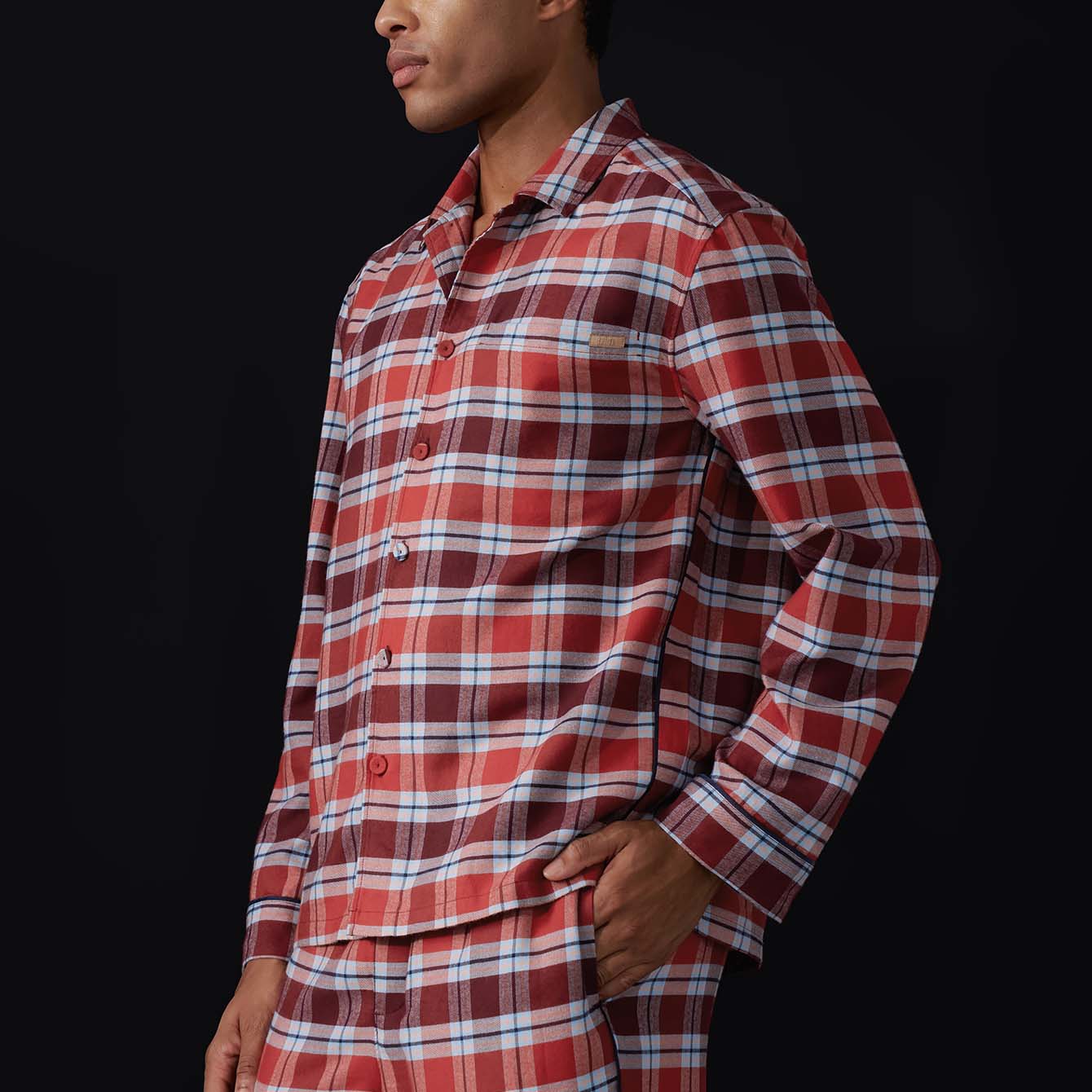 Men's Brushed Flannel Button Up Set