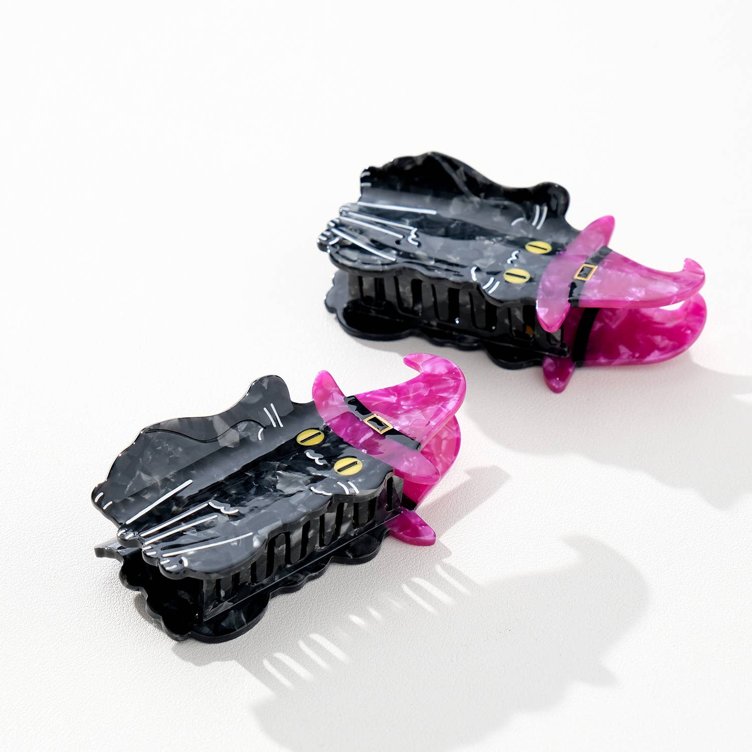 Witchy Black Cat | Halloween Claw Clip