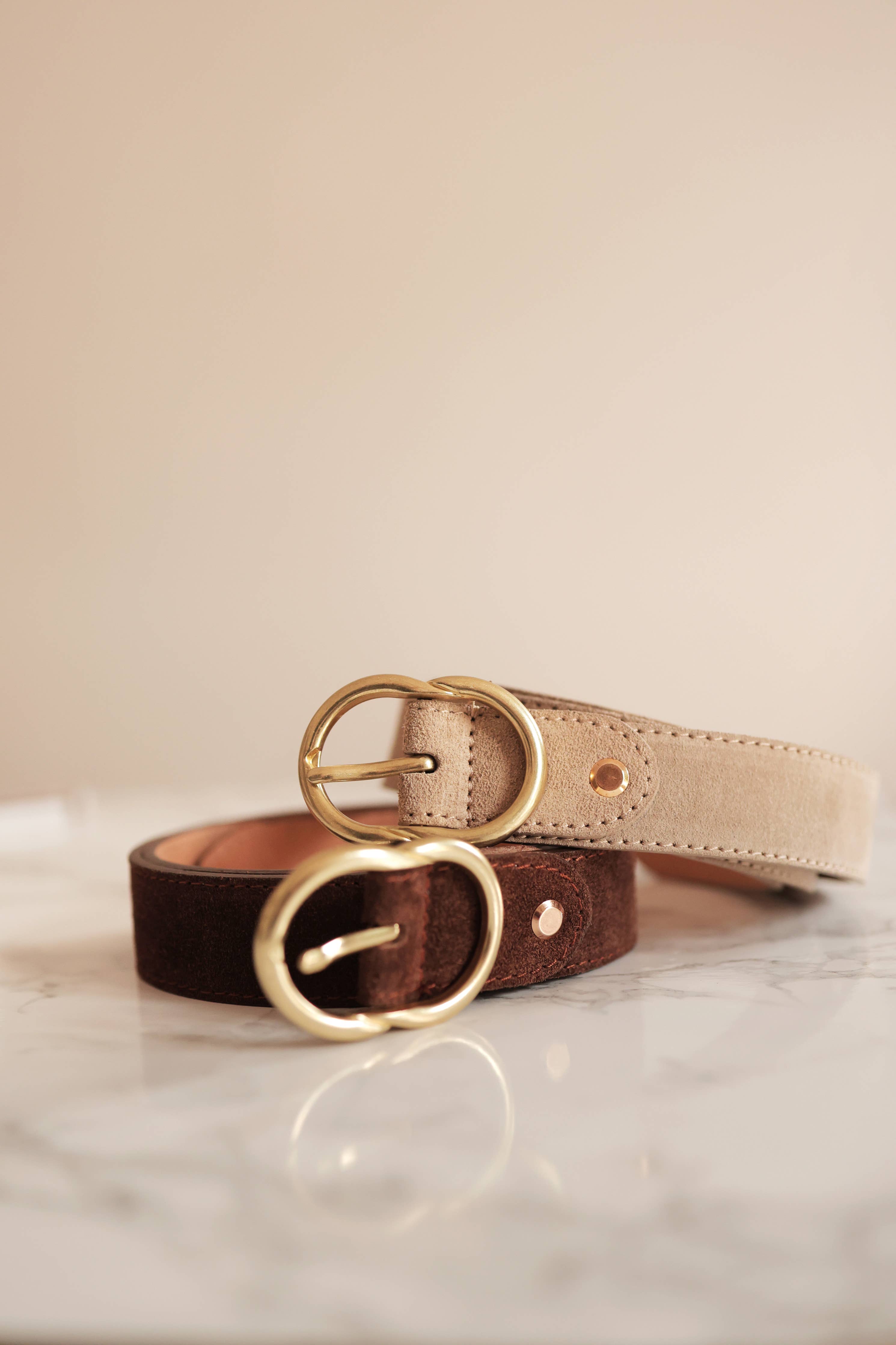 Leather belt