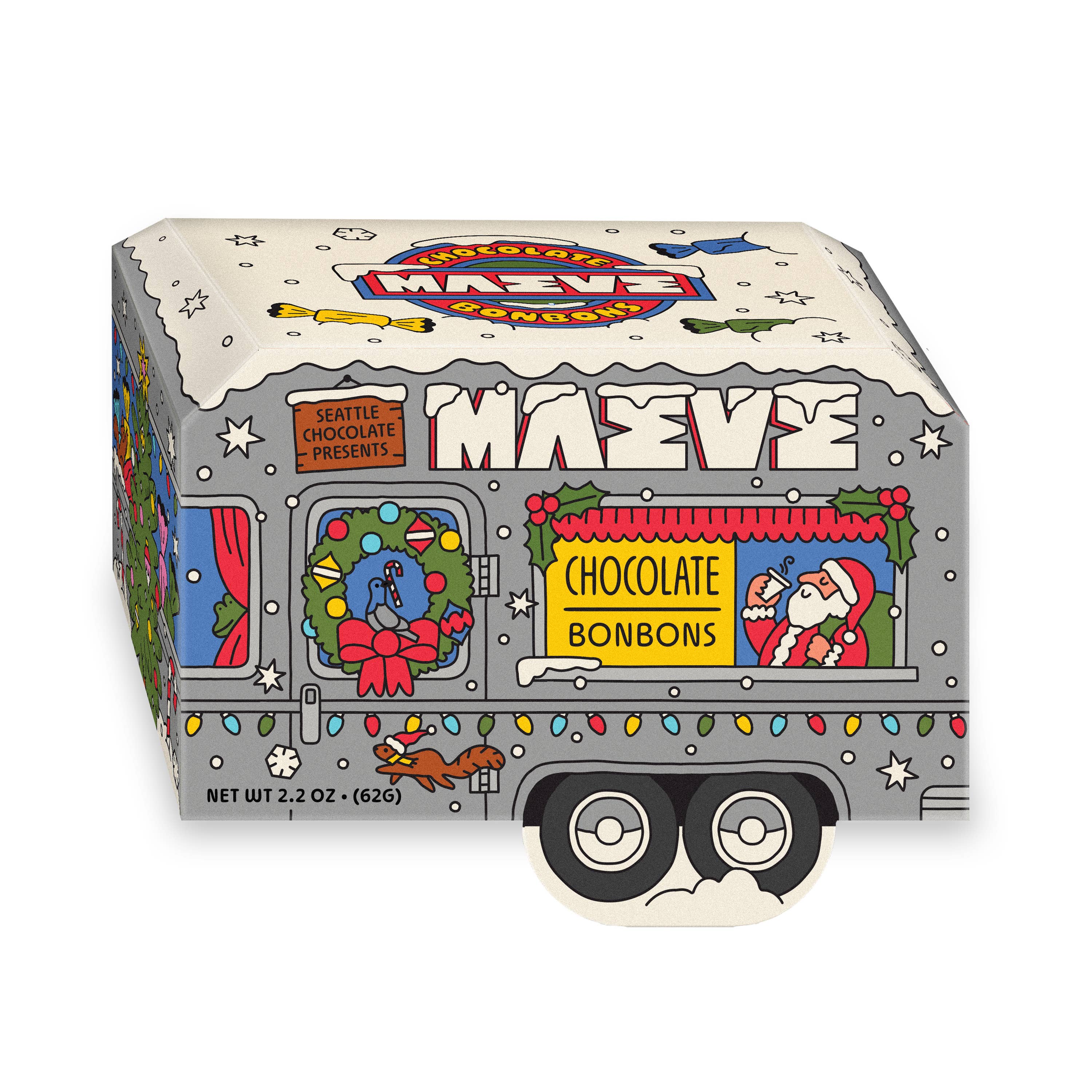 NEW! Holiday - Santa's Camper Bonbon Box - 2.2oz