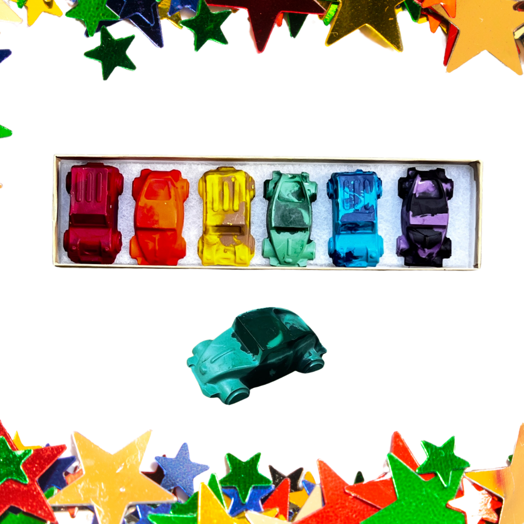 Car and Truck Rainbow Crayon Gift Box