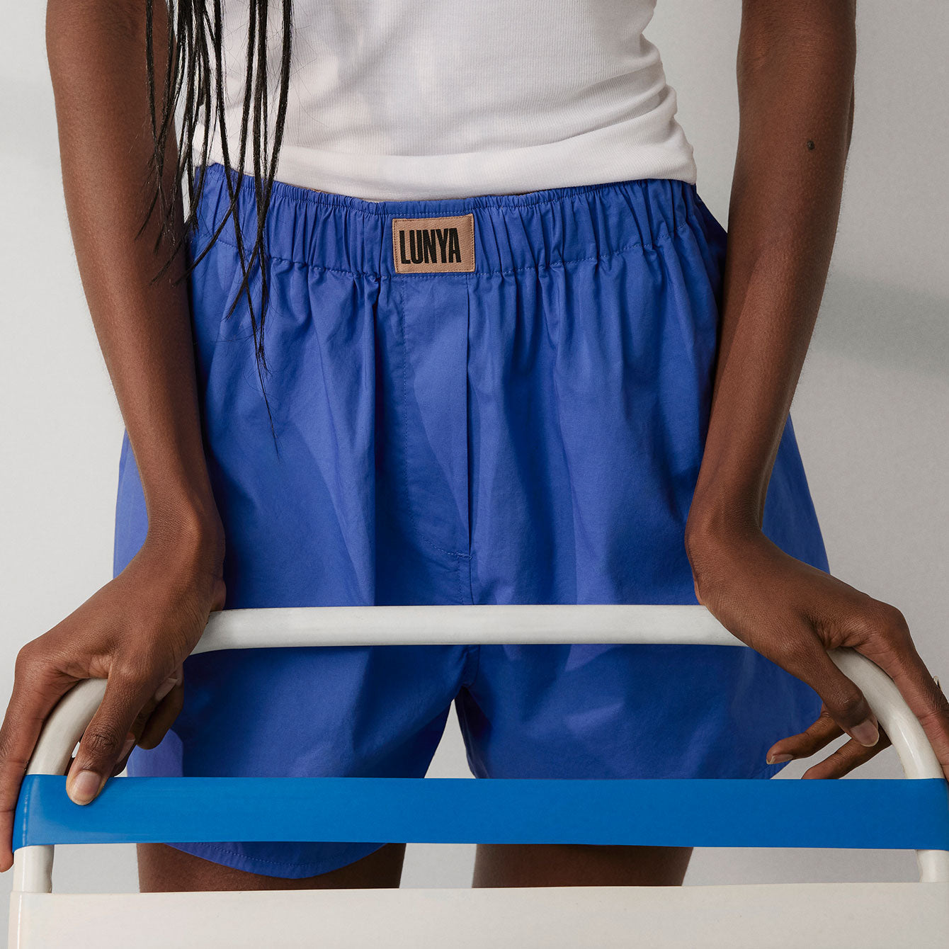 Airy Cotton Curved Hem Boxer
