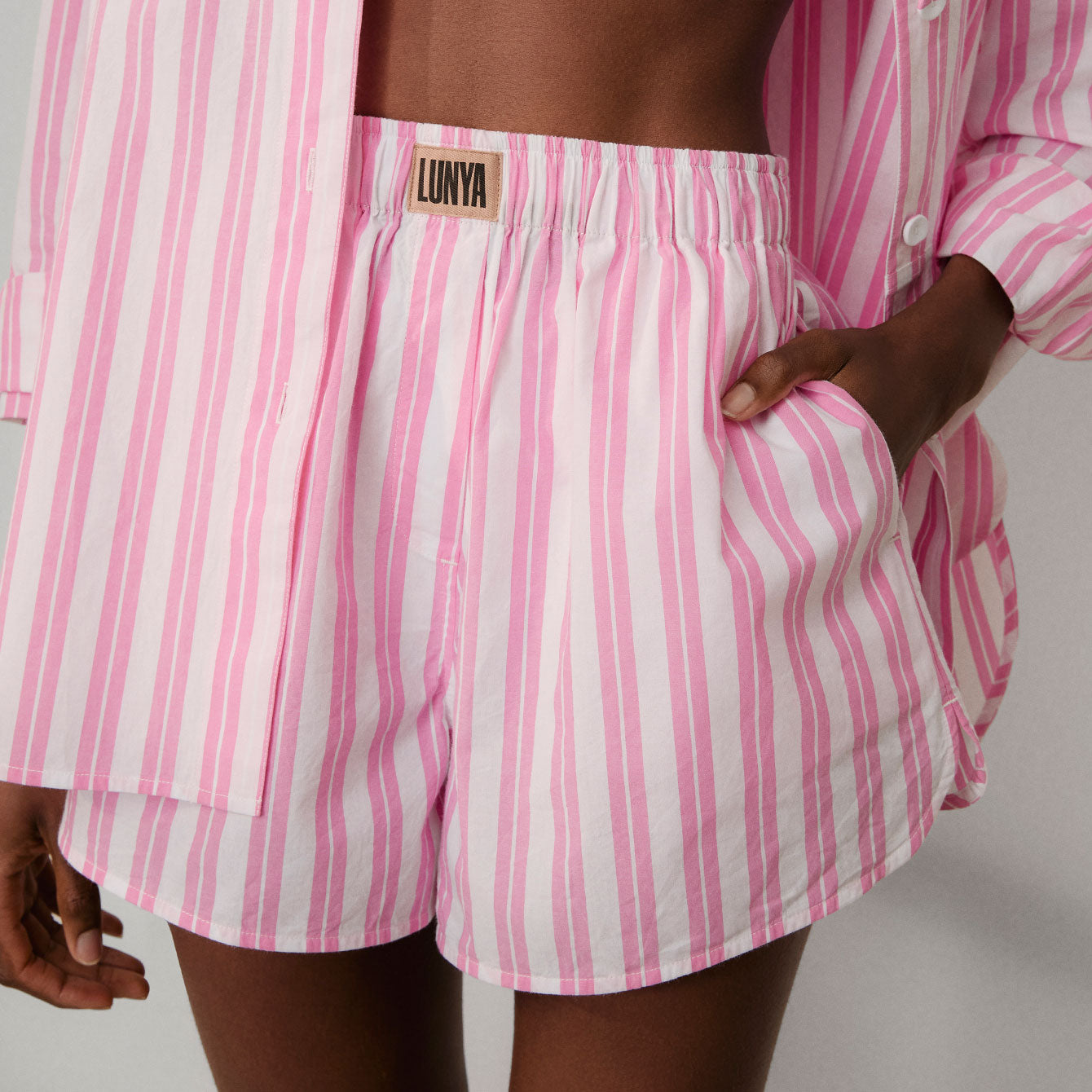 Airy Cotton Curved Hem Boxer
