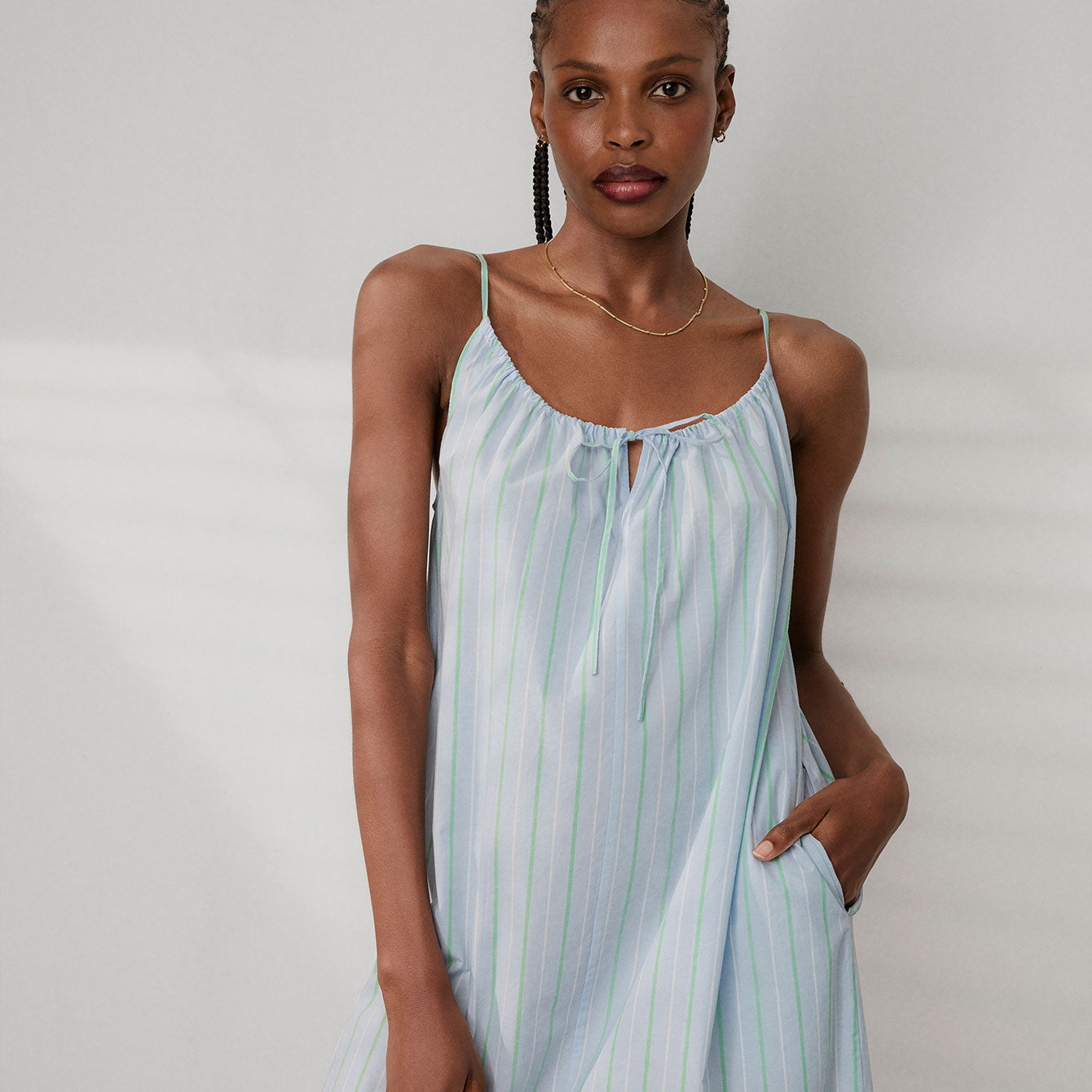 Airy Cotton Maxi Dress