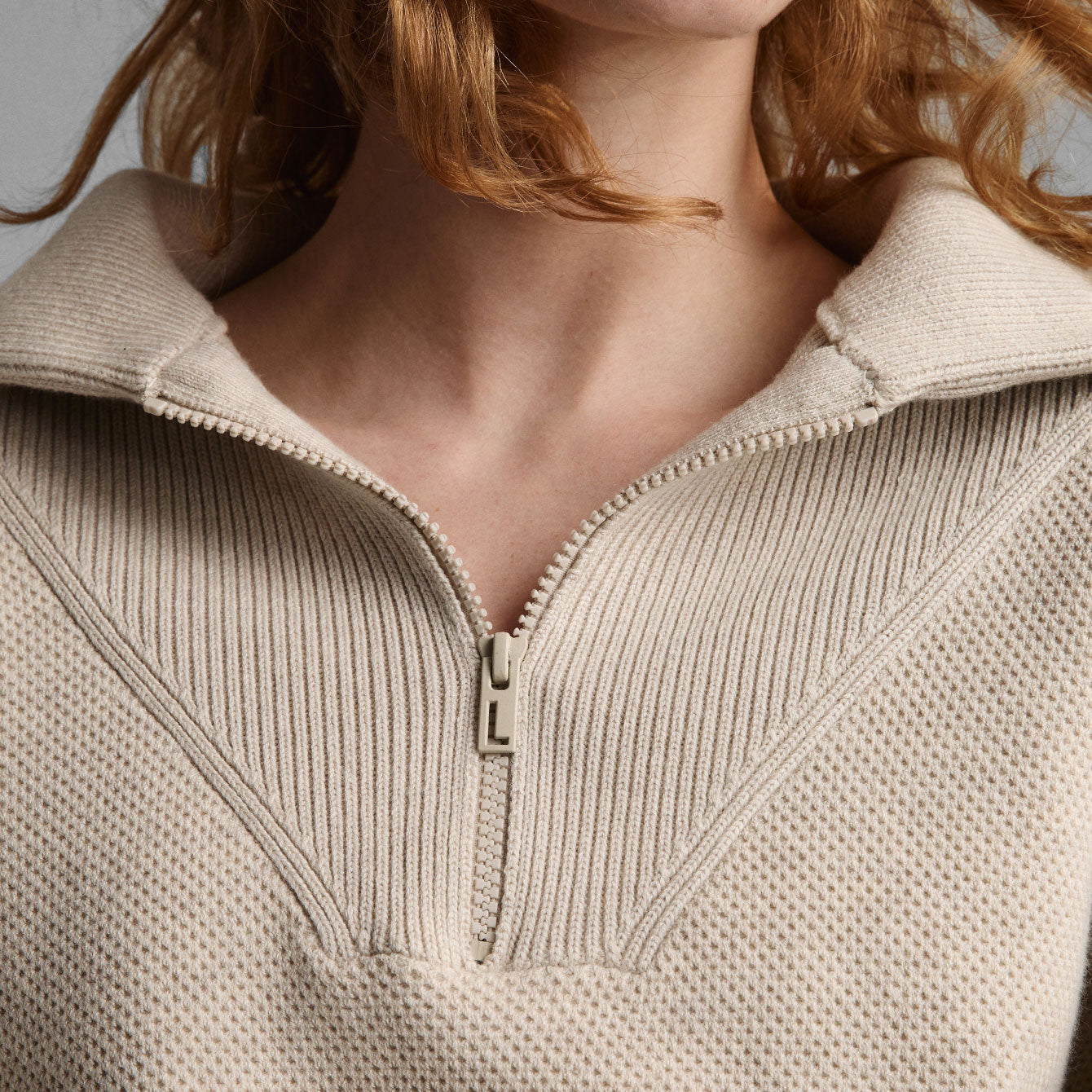 Cottonsilk™ Collared Half Zip