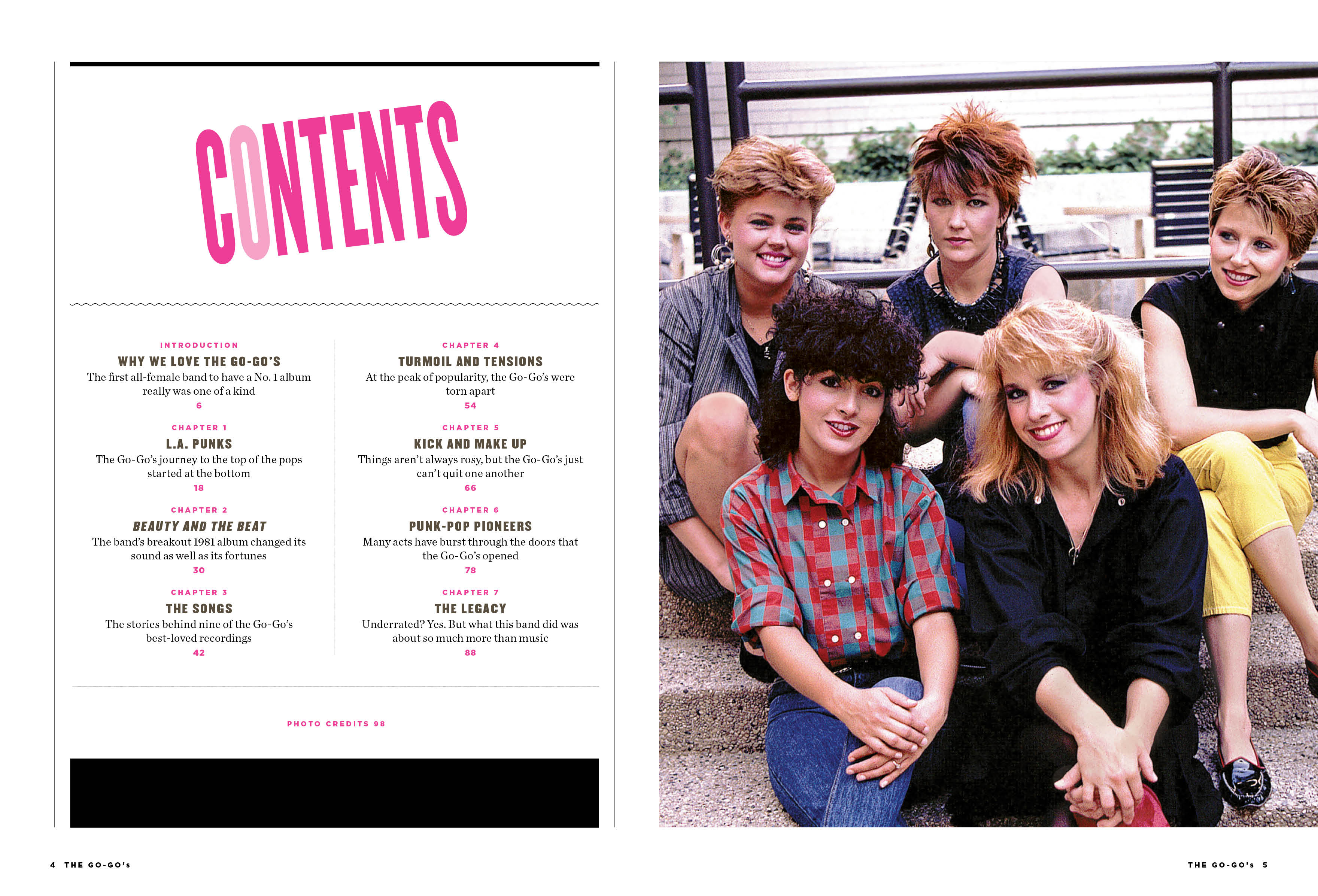 The Go-Gos - All Rocks All Women All Time: Belinda Carlisle, Jane Wiedlin, Charlotte Caffey, Gina Schock, and Kathy Valentine