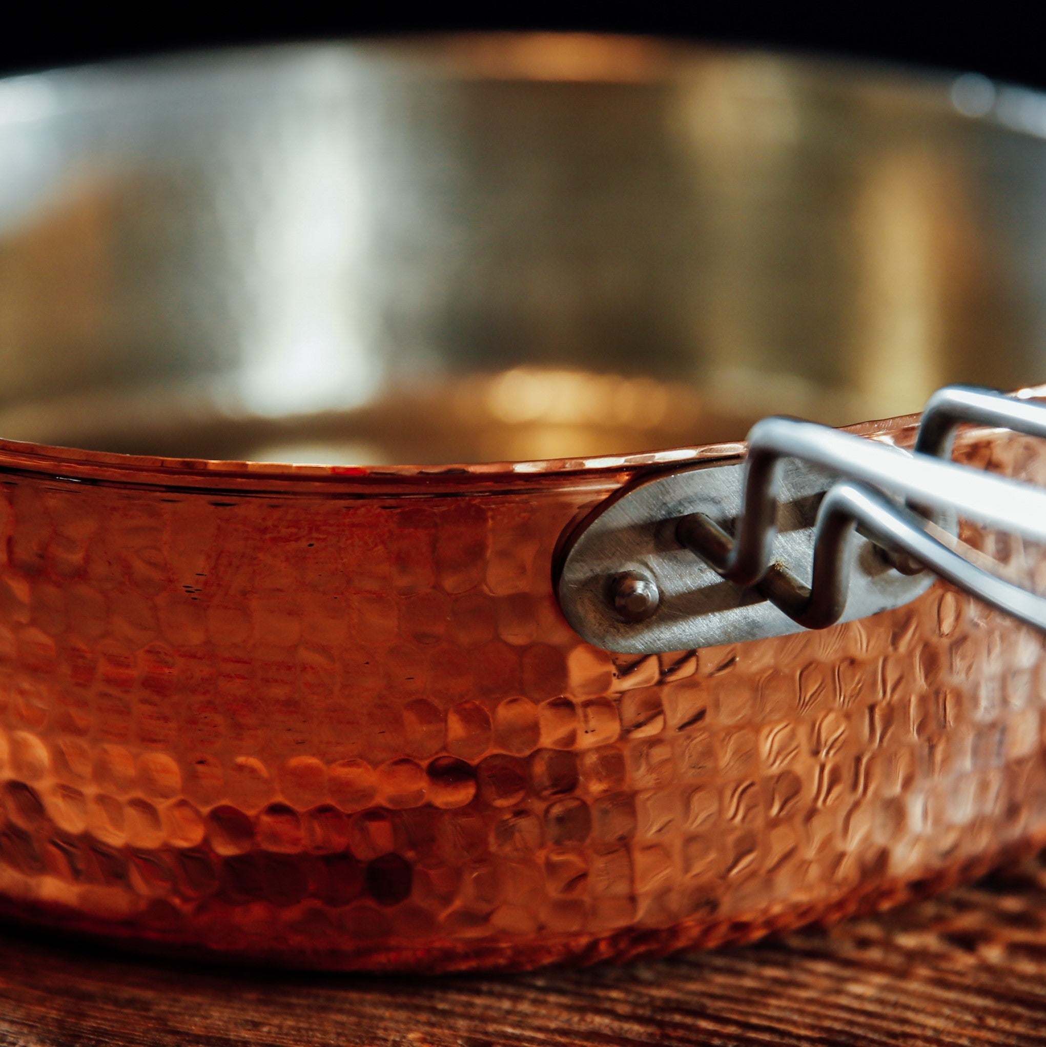 Copper Saute Pan With Lid, 3 quart