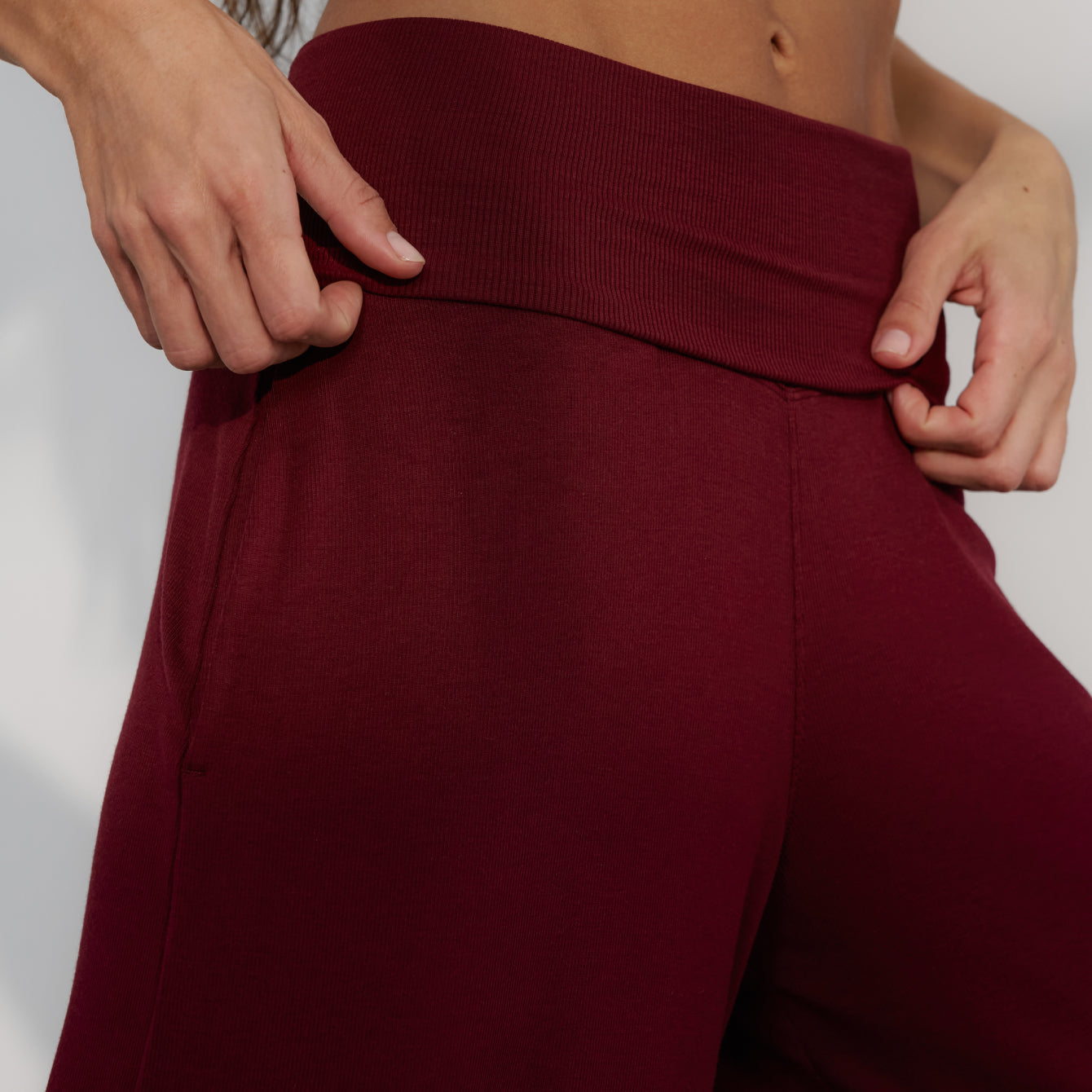 Soft Modal Rib Foldover Pant