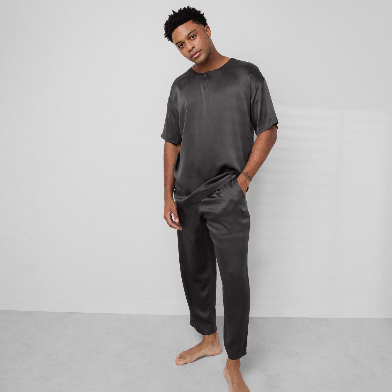 Men's Washable Silk Set