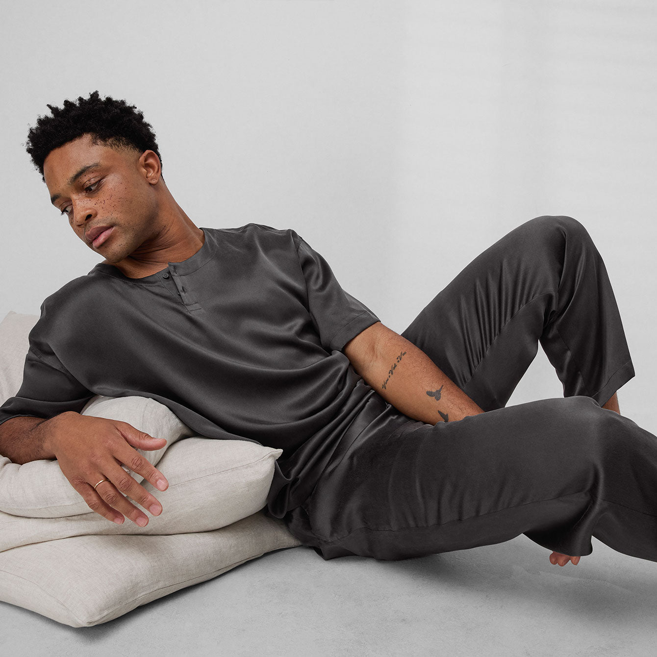 Men's Washable Silk Set
