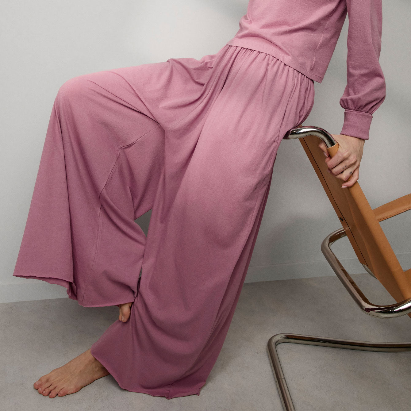 Organic Pima Wide Leg Pant