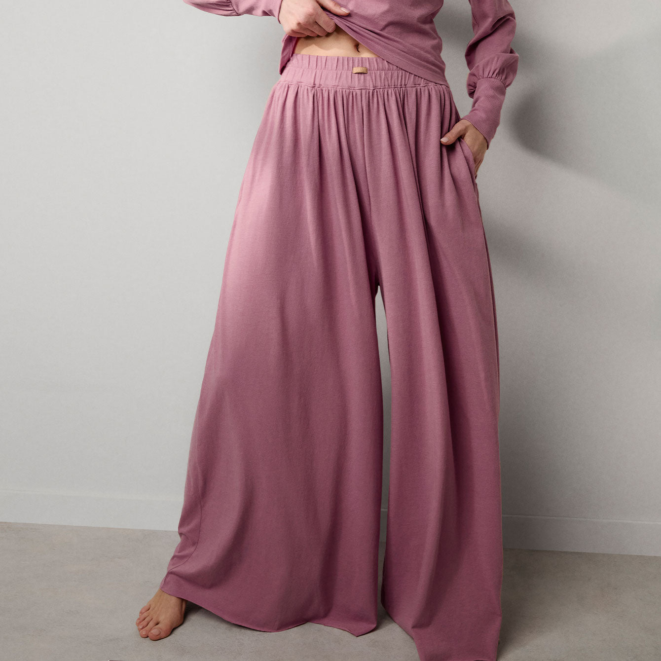 Organic Pima Wide Leg Pant