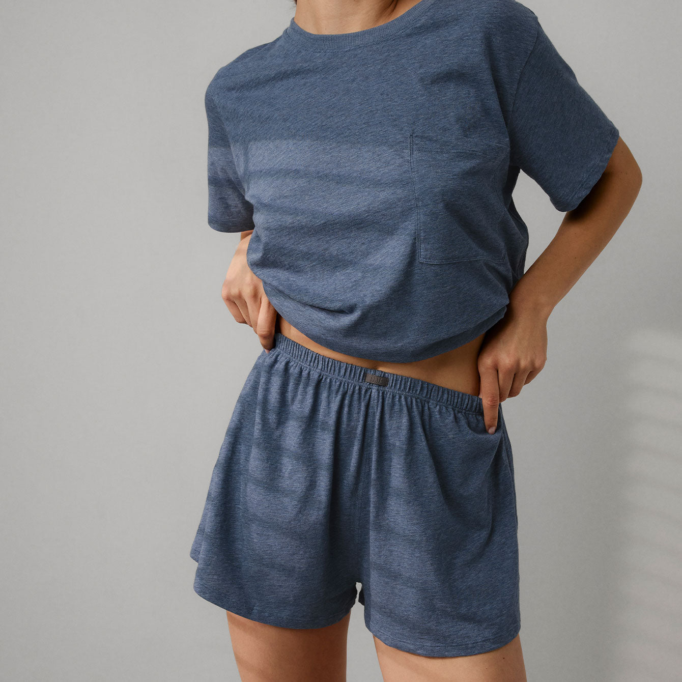 Organic Pima Tee Short Set