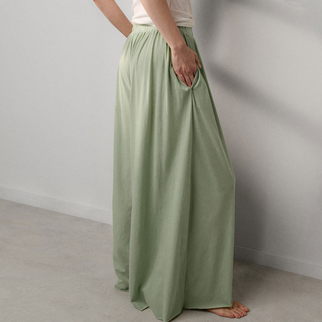 Organic Pima Wide Leg Pant