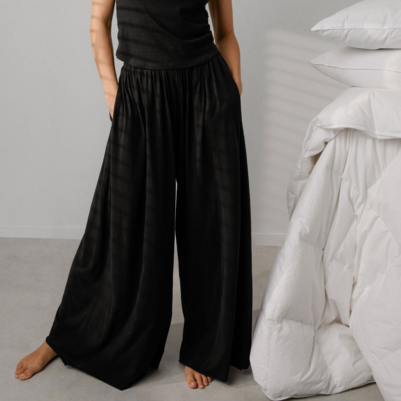 Organic Pima Wide Leg Pant