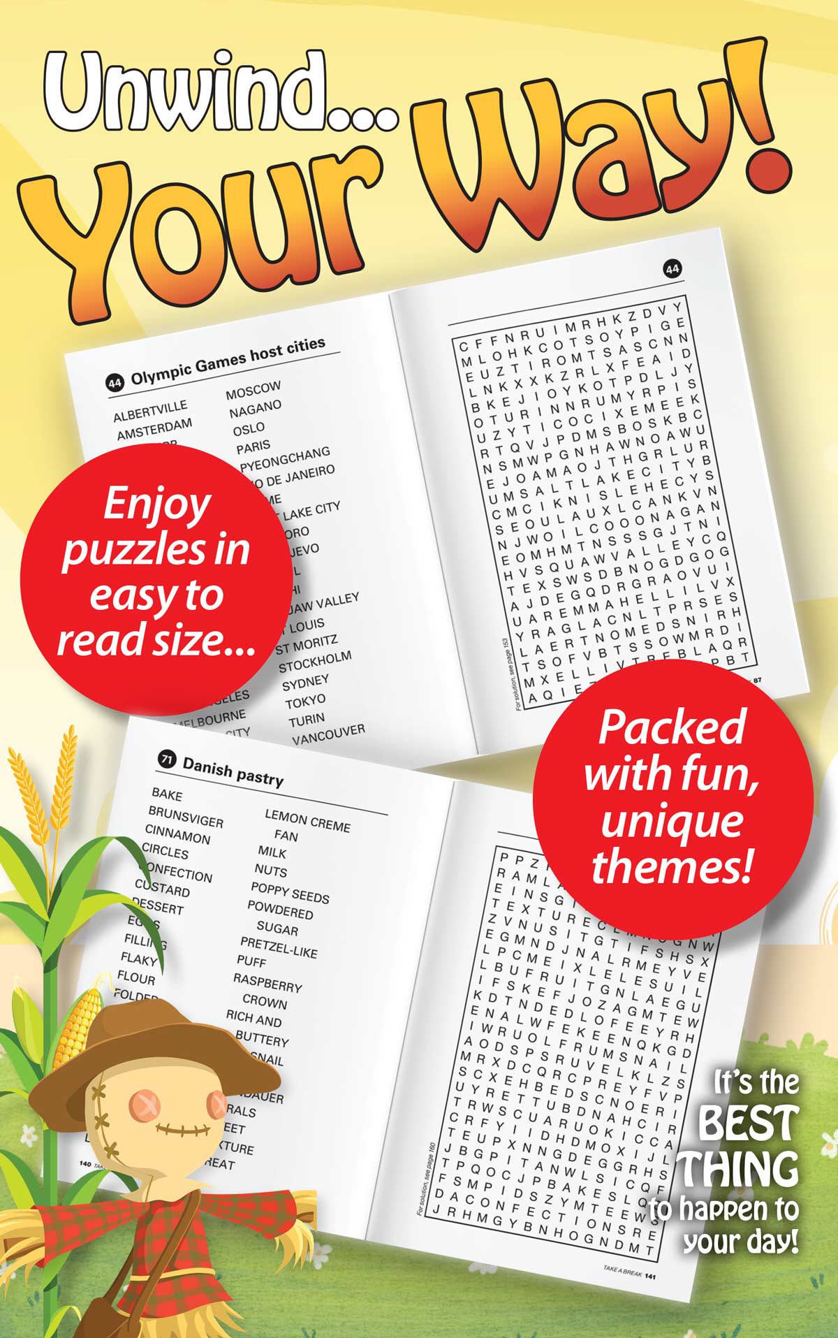 Take a Break - Word Search (Large Print): 71 Fall Themed Puzzles, Easy To Read Size, Hours Of Mind Boosting Fun, Brain Challenges, Relax, Unwind, De-Stress, Reduce Anxiety, Sit Back & Solve!