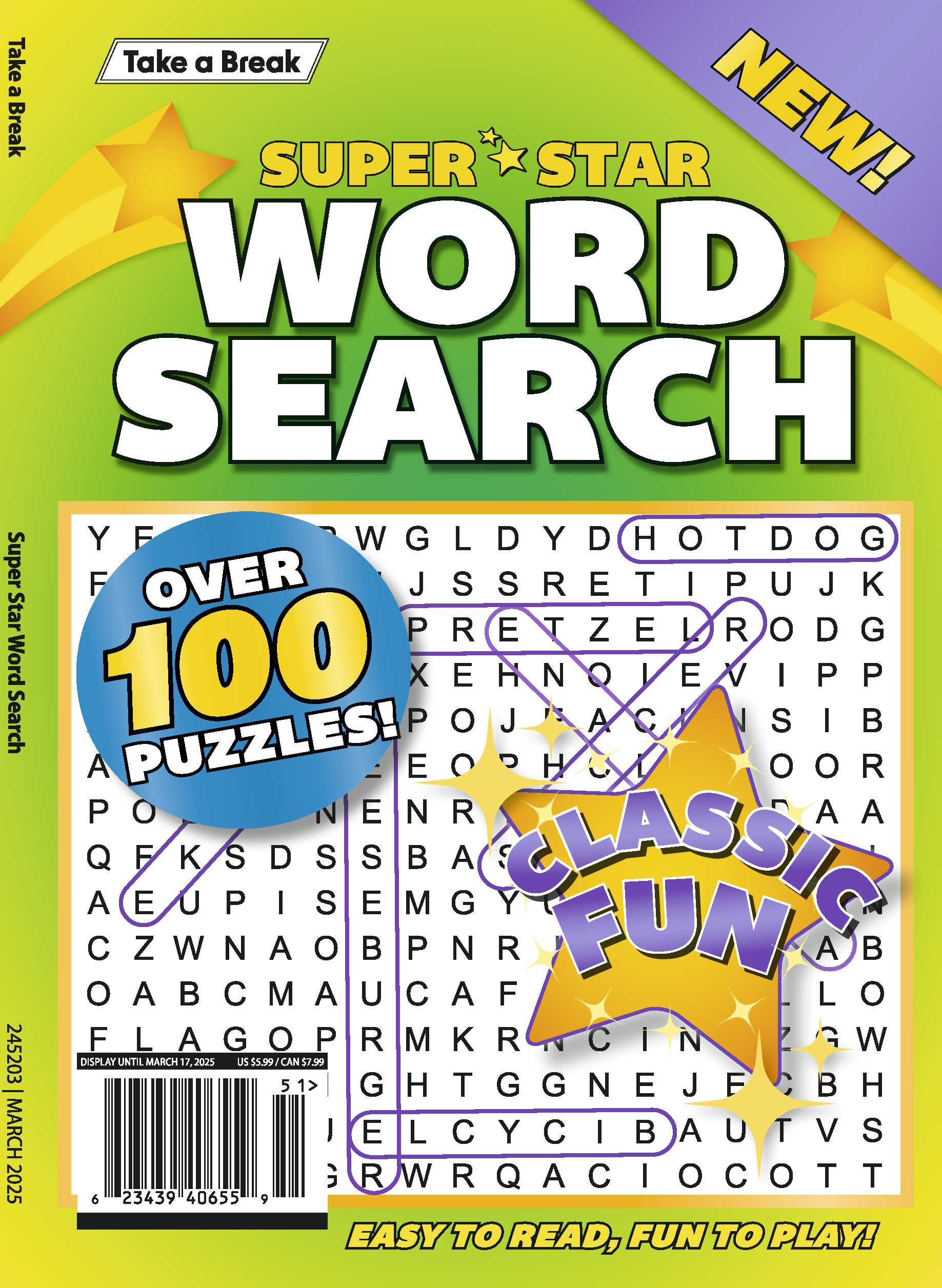 Take a Break - Superstar Word Search 24.12.13: Over 100 Puzzles, Classic Fun, Easy To Read, Fun To Play & More!