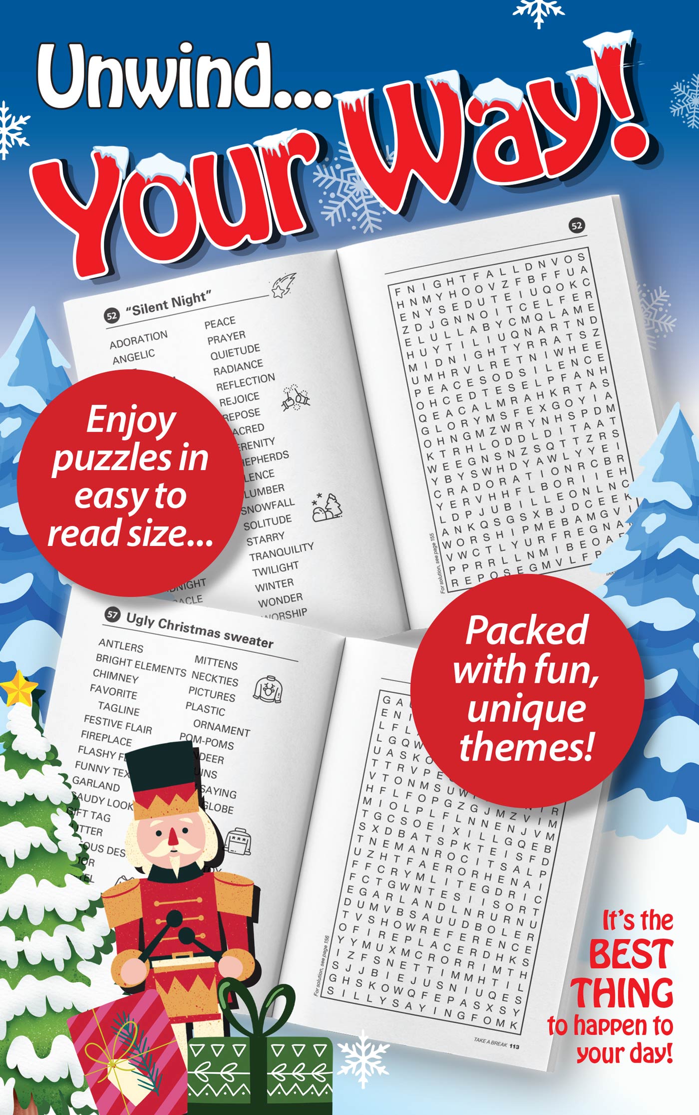 Take a Break - New Year, New You Word Search (Large Print): 71 Winter Themed Puzzles To Relax, De-Stress, Sharpen Your Brain Challenges, Mind-Boosting, Perfect For Unwinding, Mental Clarity & More!
