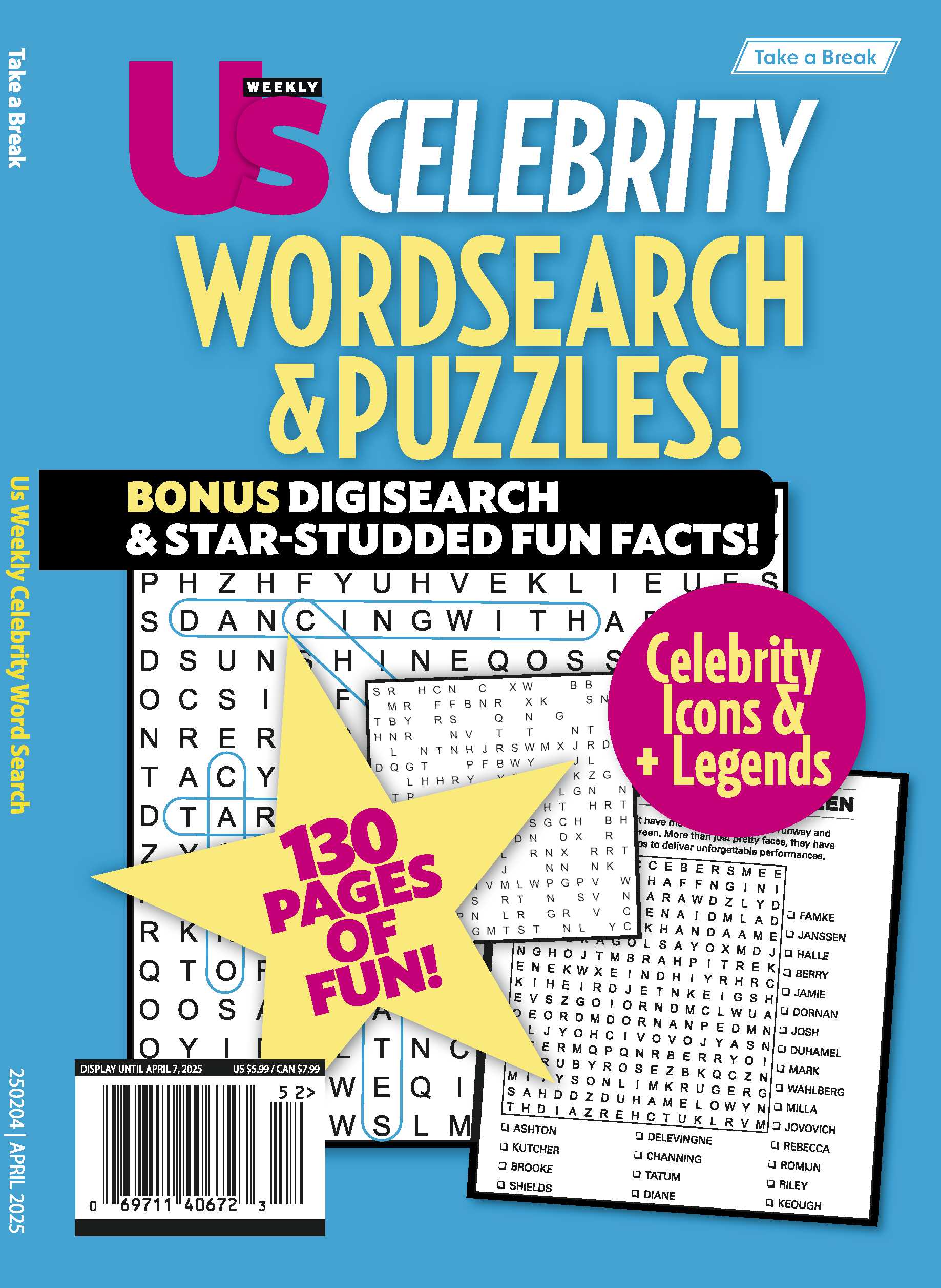 Take a Break - That’s Entertainment 25.01.03: Us Weekly TV & Movie Stars, Celebrity Word Search, 130 Pages of Fun, Bonus Digisearch, Star Studded Fun Facts & More!