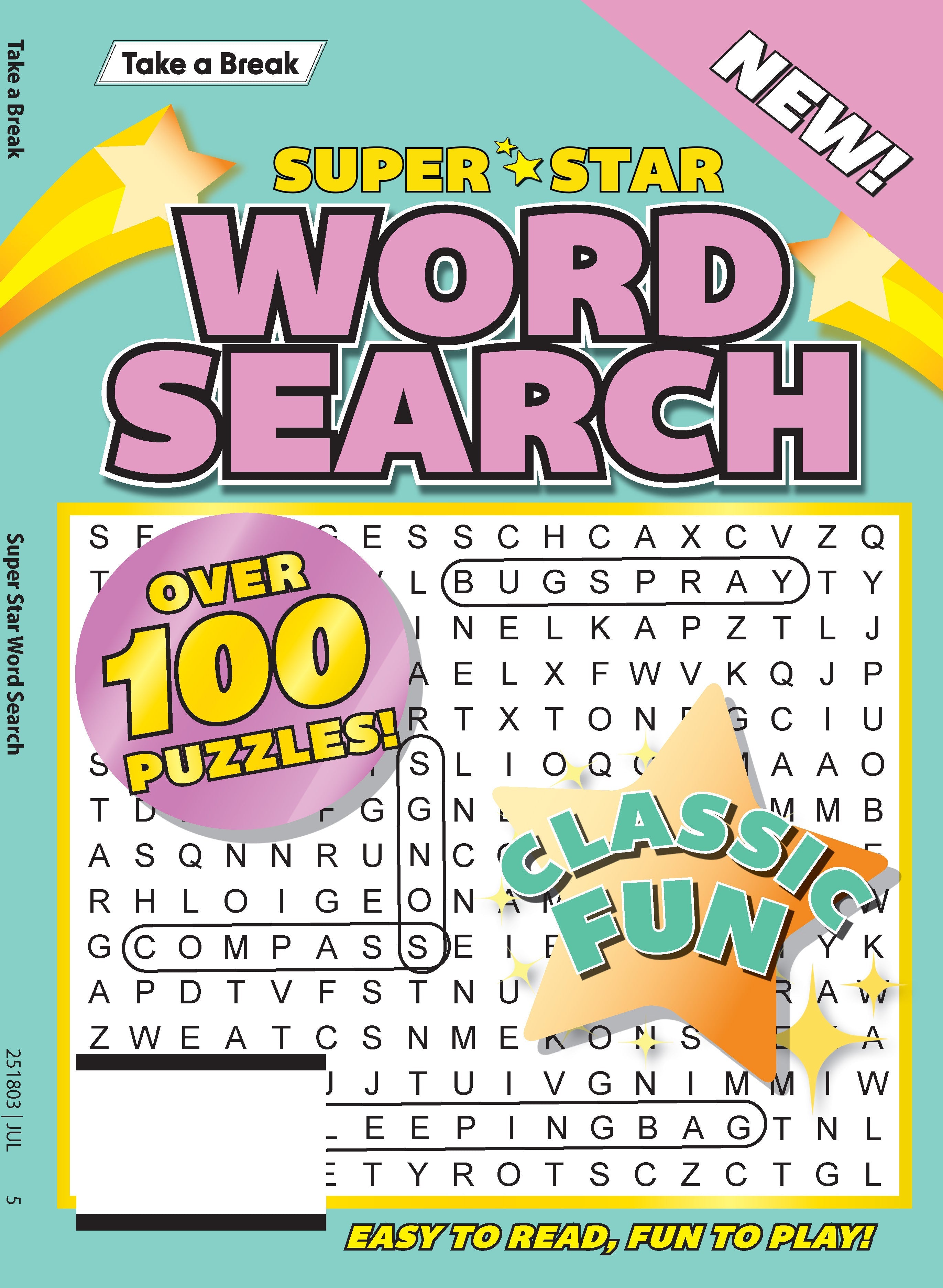 Take a Break - Superstar Word Search 25.04.11: Over 100 Puzzles, Easy To Read, Fun To Play!