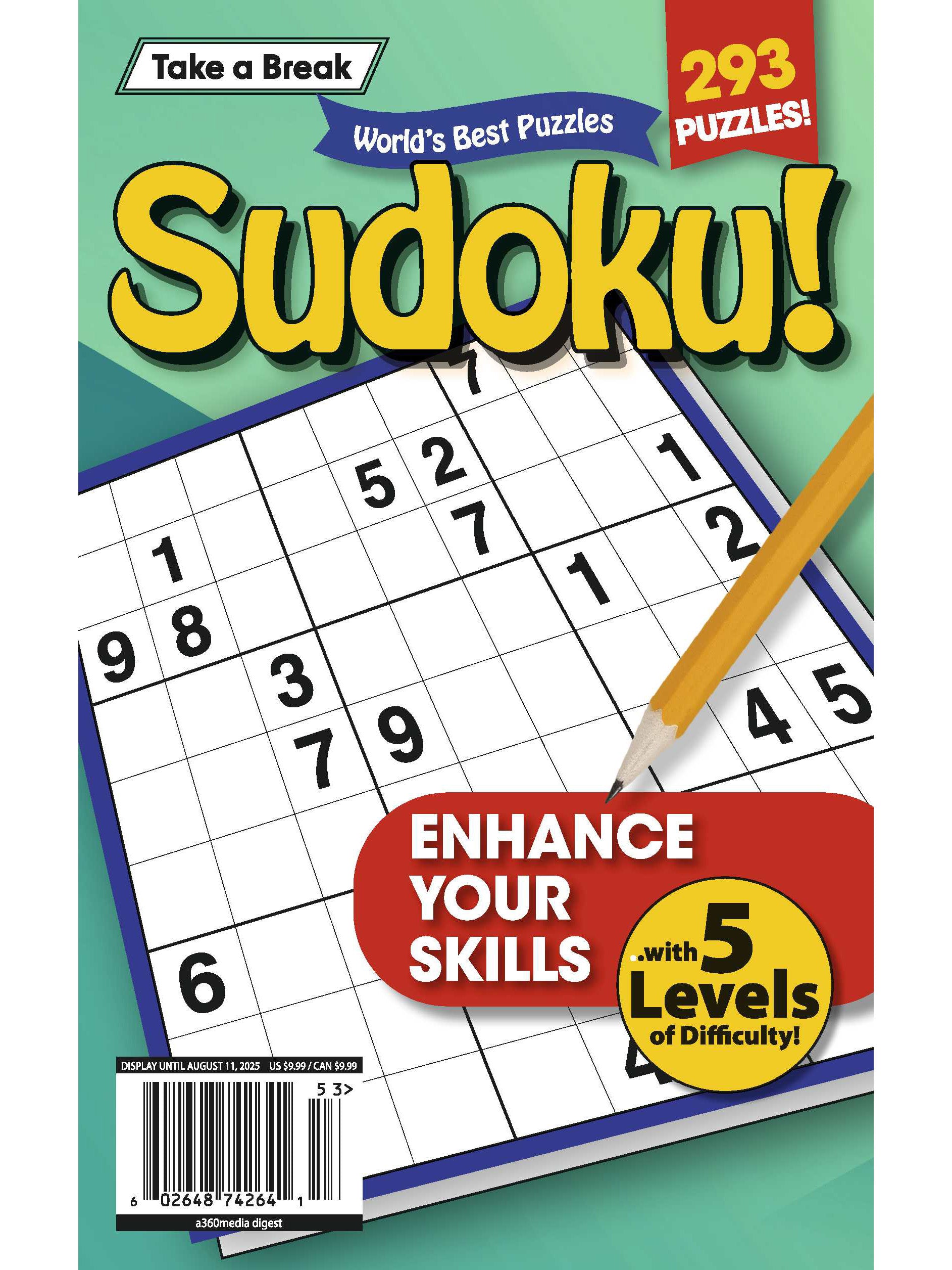 World's Best Puzzle - Sudoku 25.05.09: Large Print, 293 Puzzles, 5 Levels Of Difficulty, Enhance Your Skills & More!