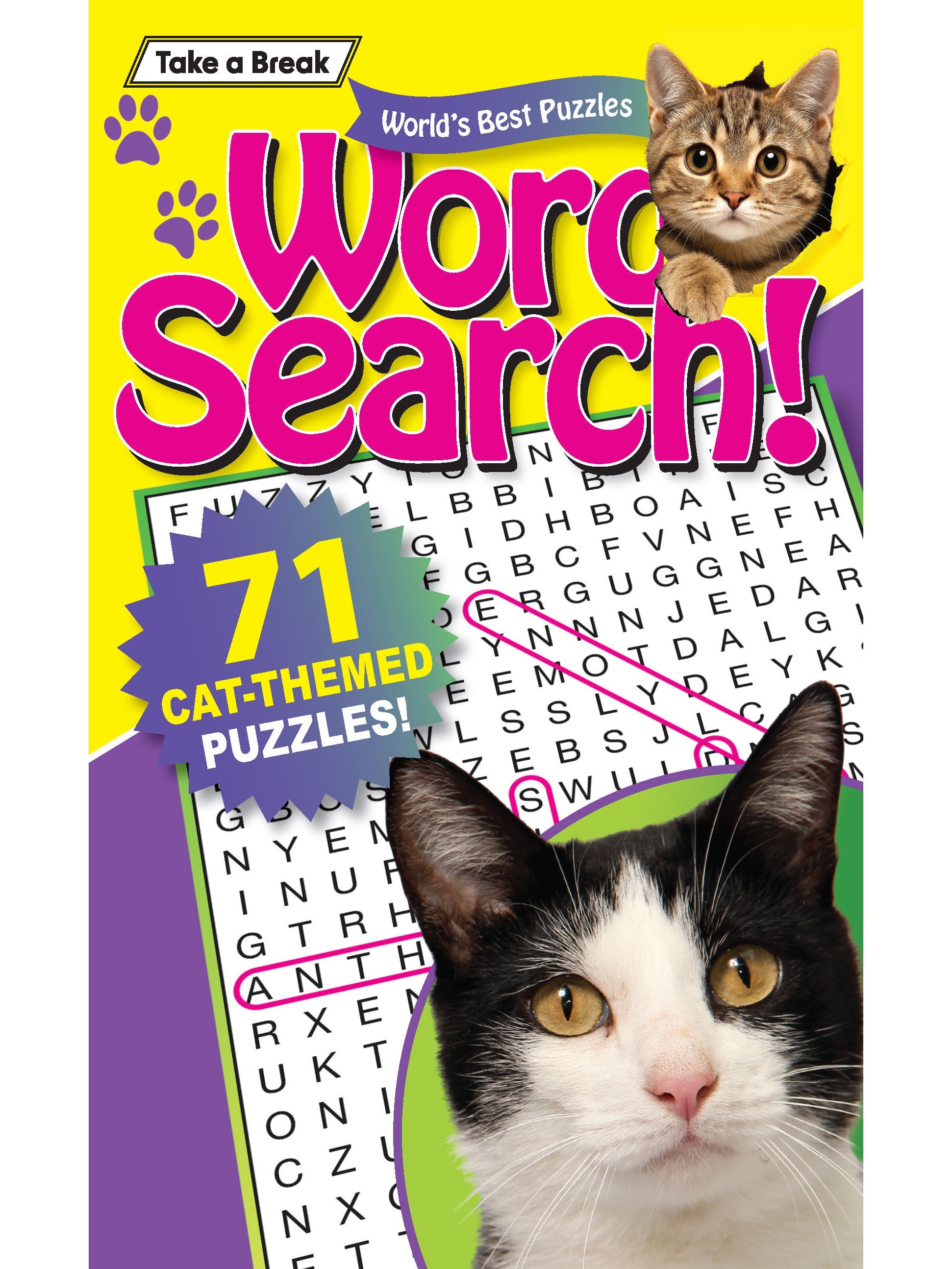 World's Best Puzzle - Word Search 25.06.13: 71 Cat Themed Puzzles, Large Print, Brain Booster, Fun Activity, Cat Lovers Edition, Sharpen Your Mind, Relax, Unwind, Unplug & Solve!