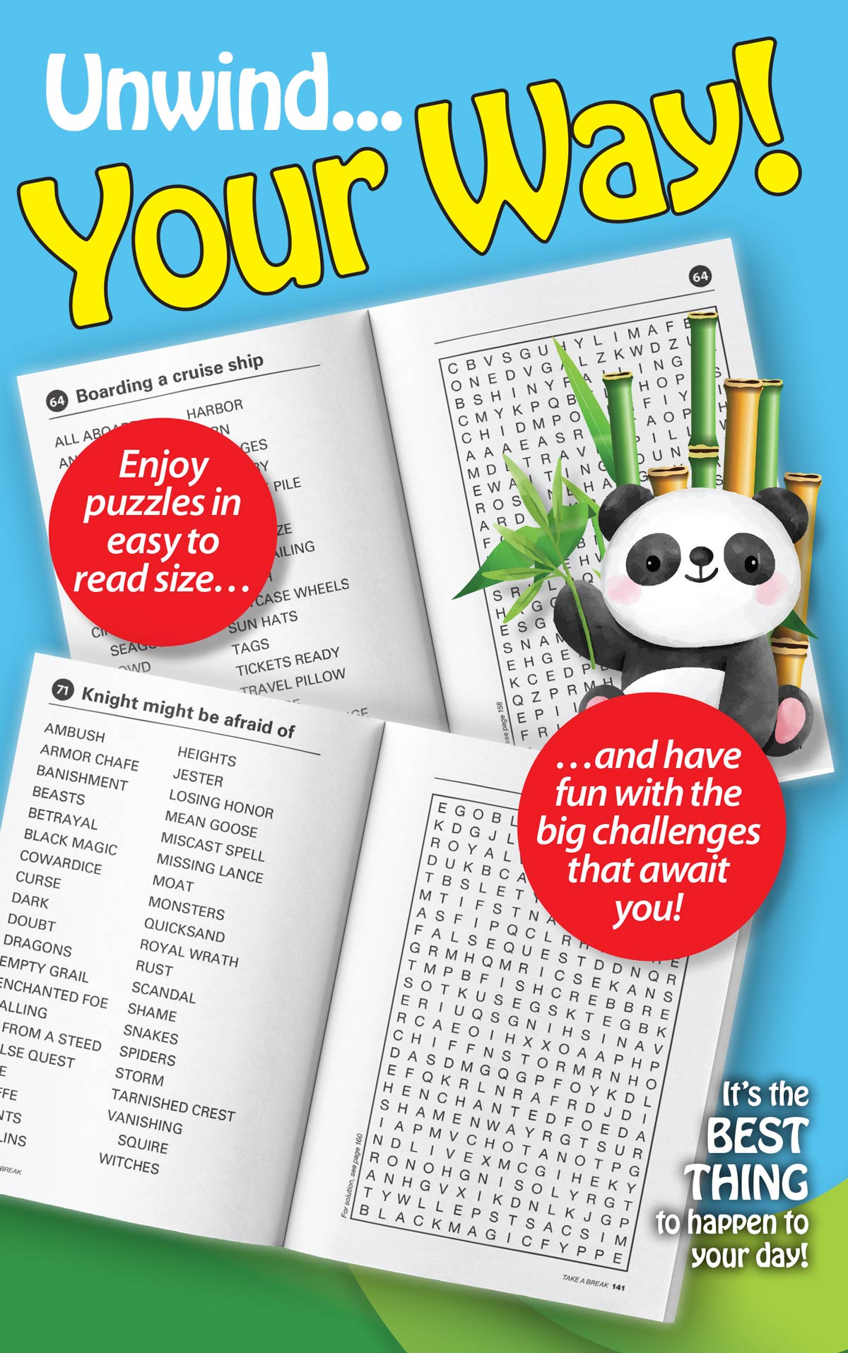 World's Best Puzzle - Word Search 25.07.25: Large Print, 71 Themed Puzzles, Easy Viewing, Relax & Unwind, Great For Travel, Sharpen Your Brain, Solve & More!