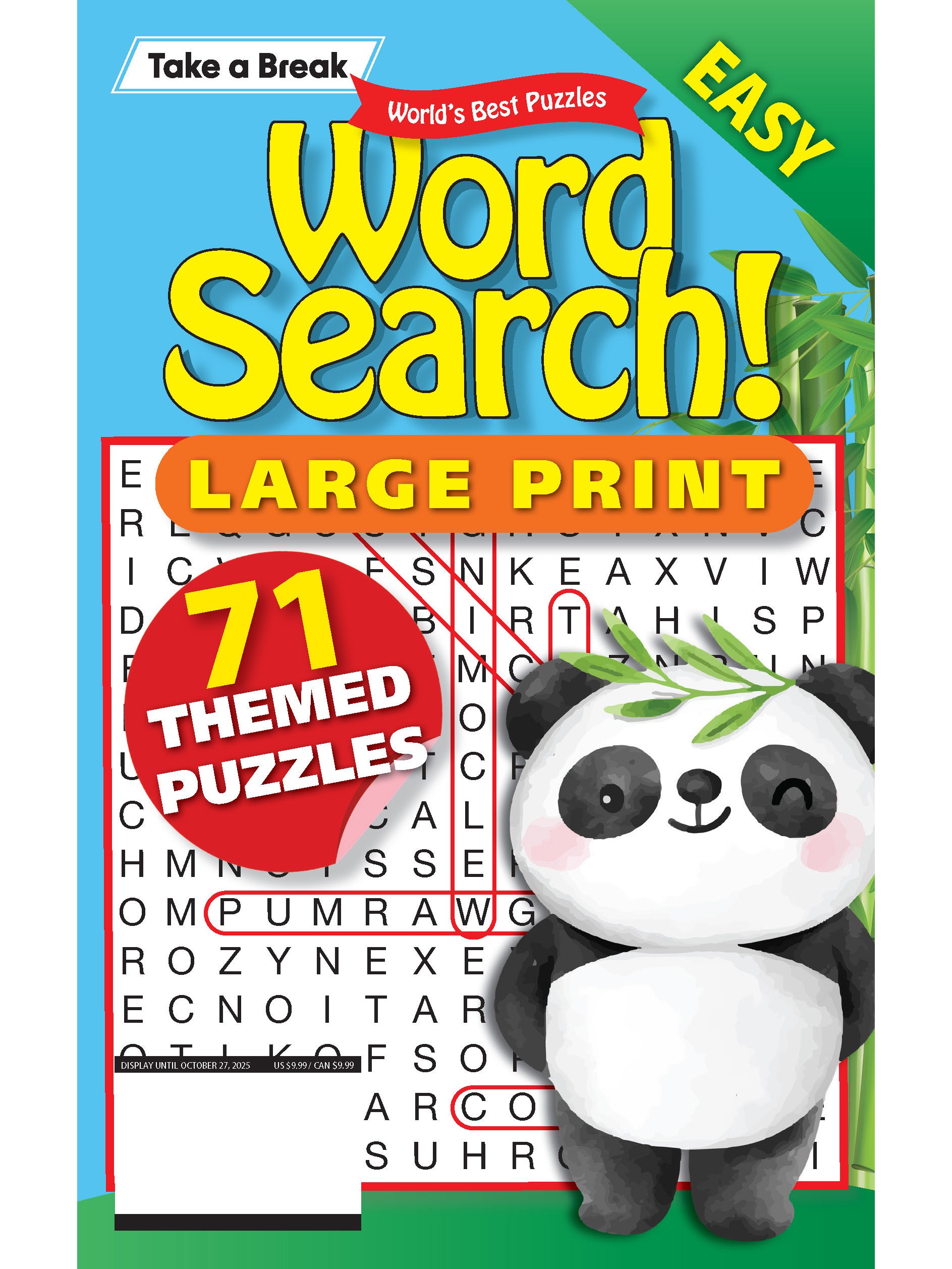 World's Best Puzzle - Word Search 25.07.25: Large Print, 71 Themed Puzzles, Easy Viewing, Relax & Unwind, Great For Travel, Sharpen Your Brain, Solve & More!